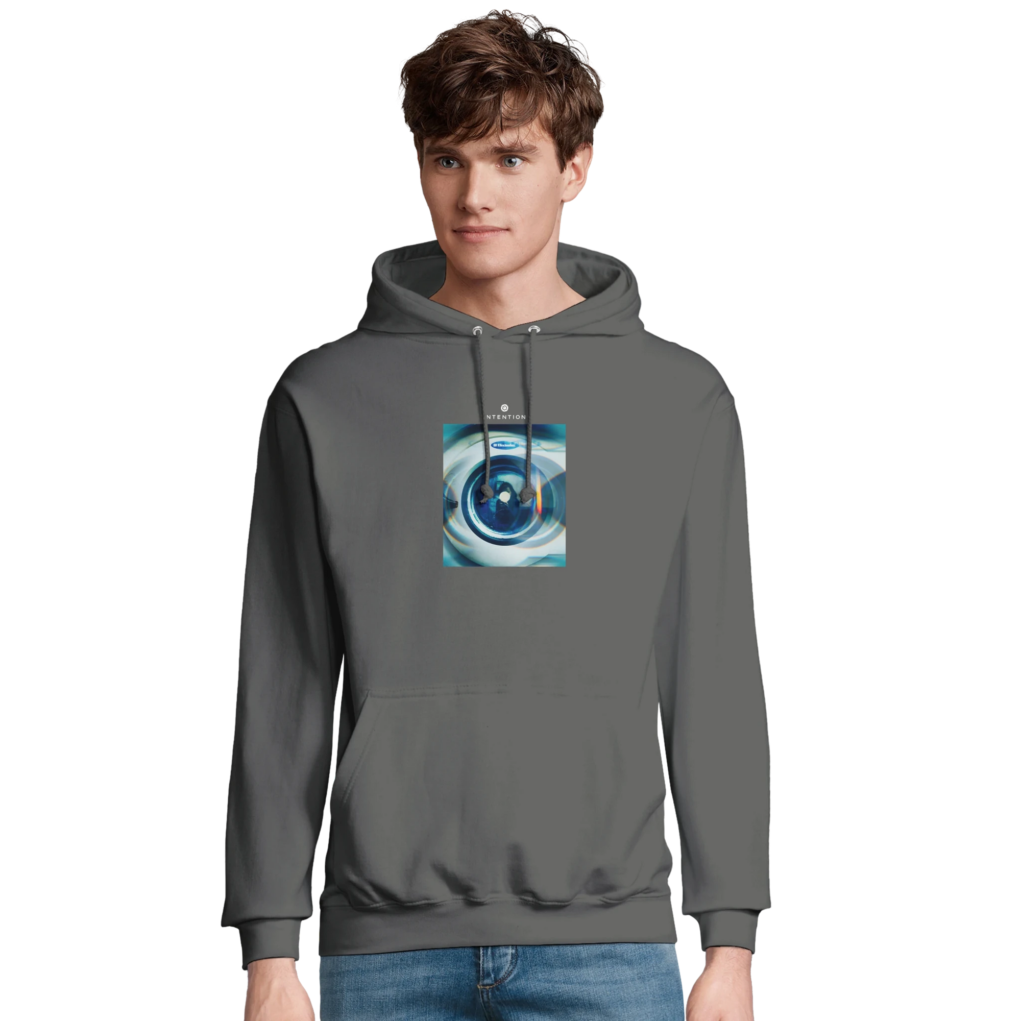 Real - "Around and Around" Hoodie charcoal melange XS 3
