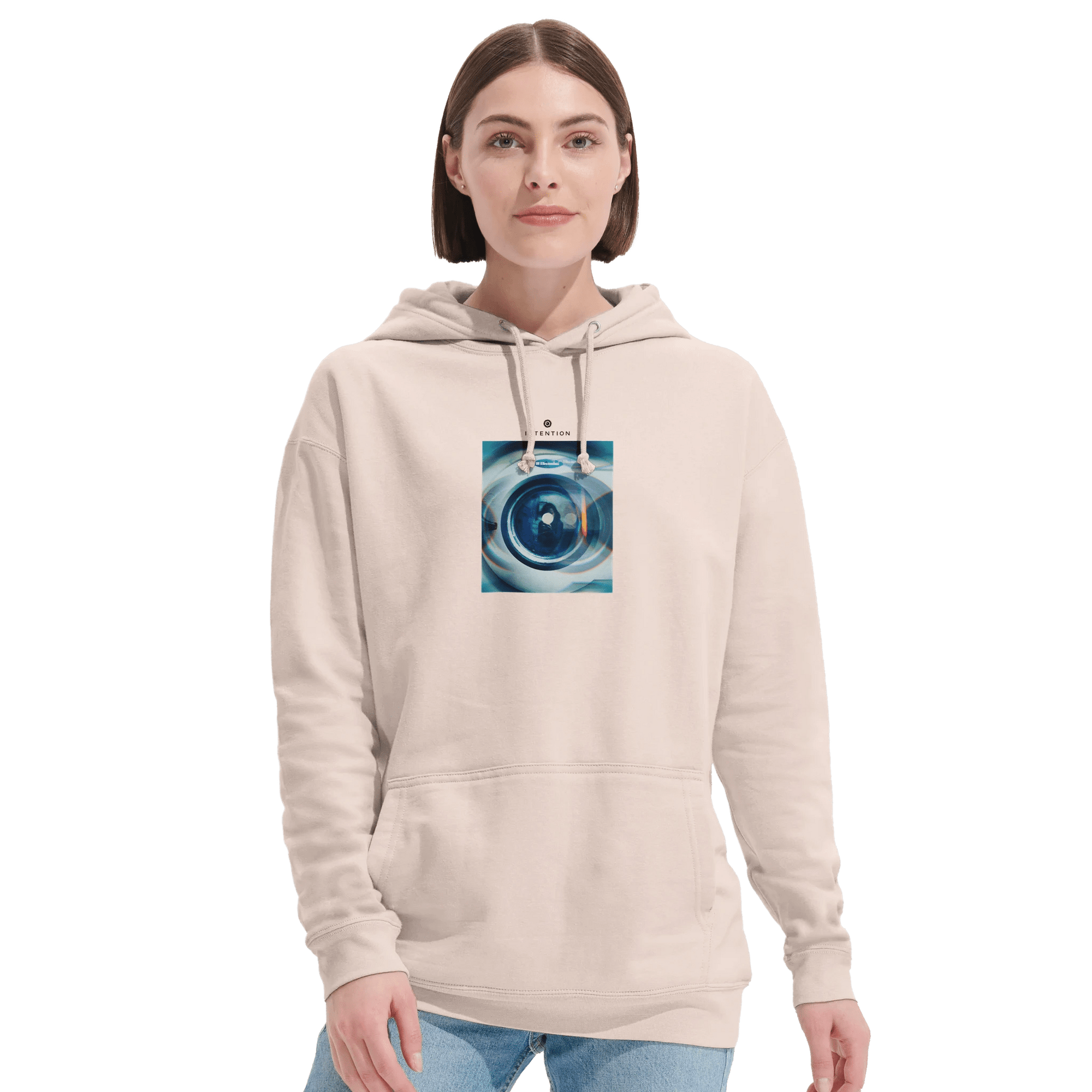 Real - "Around and Around" Hoodie creamy pink XS 4