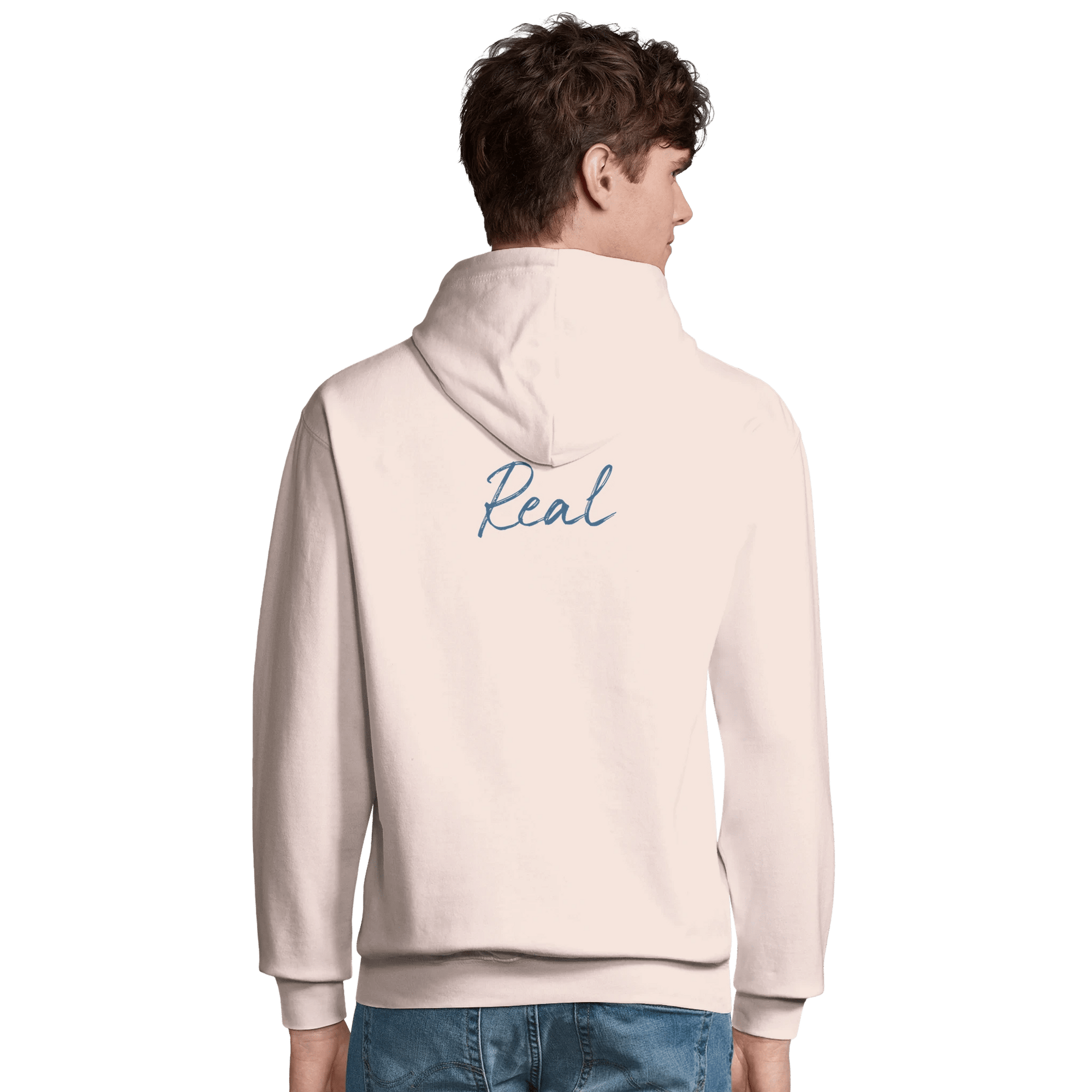 Real - "Around and Around" Hoodie creamy pink XS 3