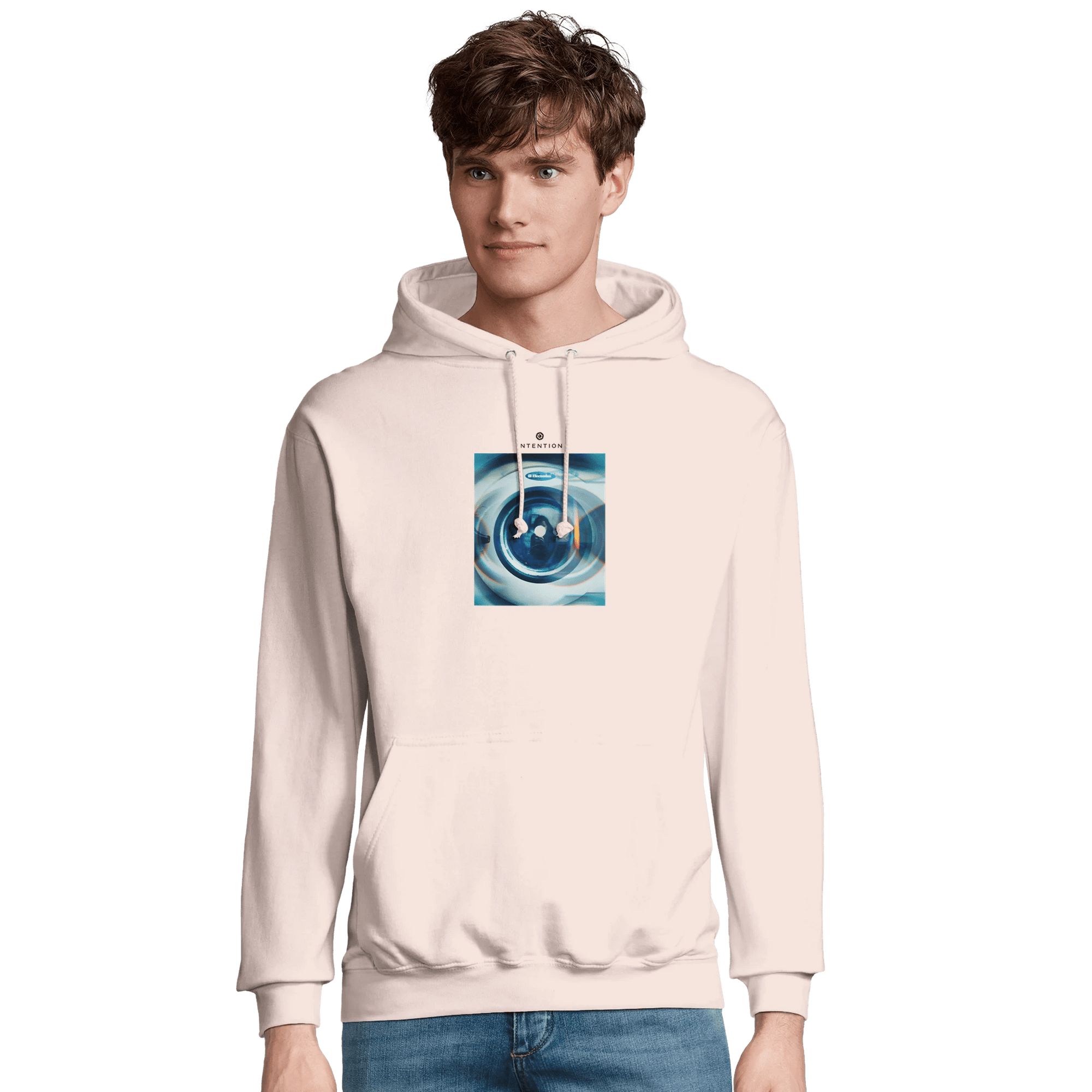 Real - "Around and Around" Hoodie creamy pink XS 2