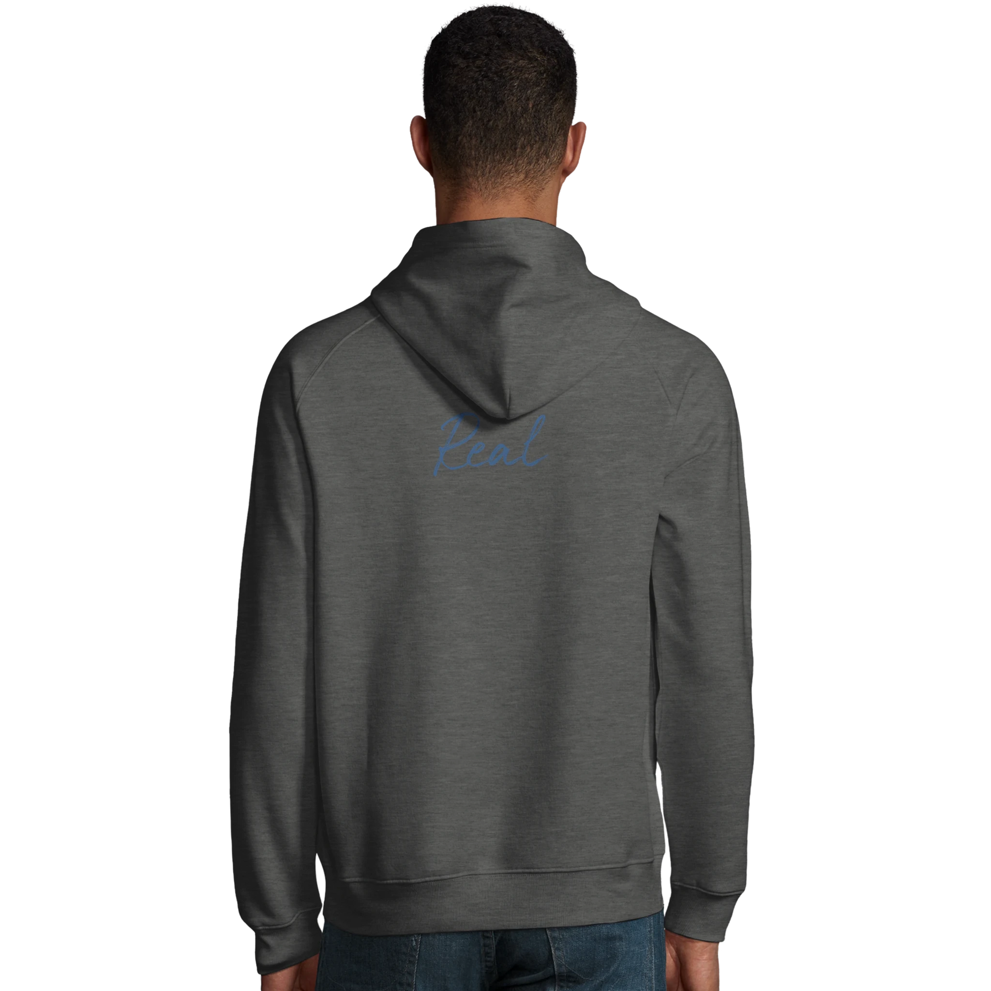 Real - "Around and Around" Hoodie Grey Melange XS 12