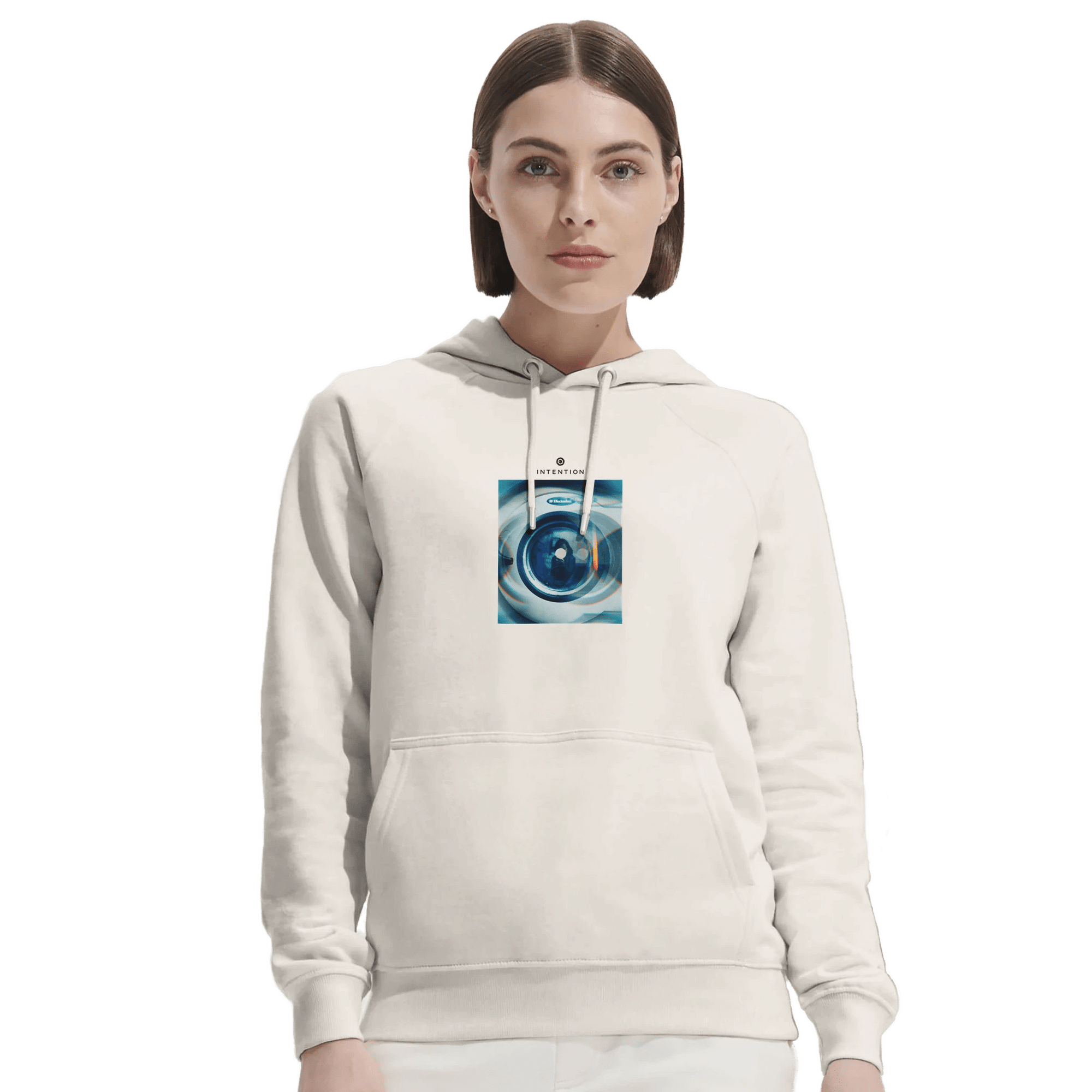 Real - "Around and Around" Hoodie Off White XS 8