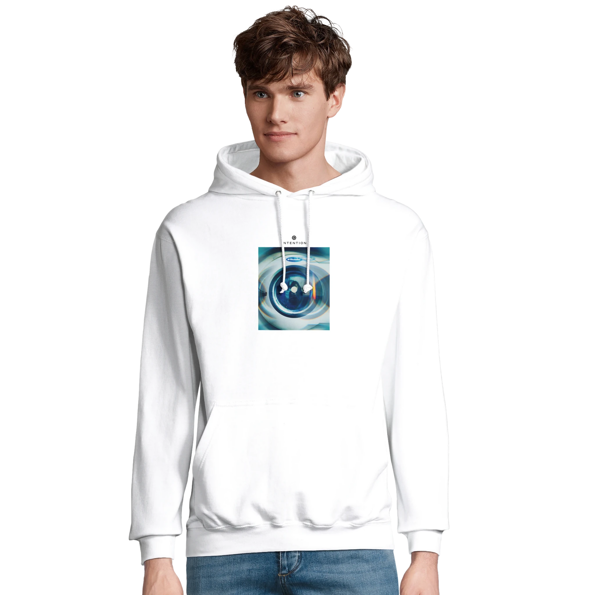 Real - "Around and Around" Hoodie White XS 3