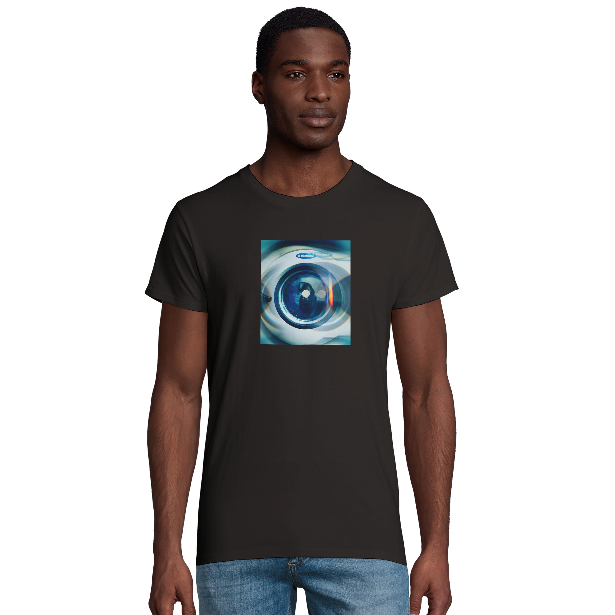 Real - "Around and Around" T-shirt Deep Black 4
