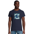 Real - "Around and Around" T-shirt French Navy 4