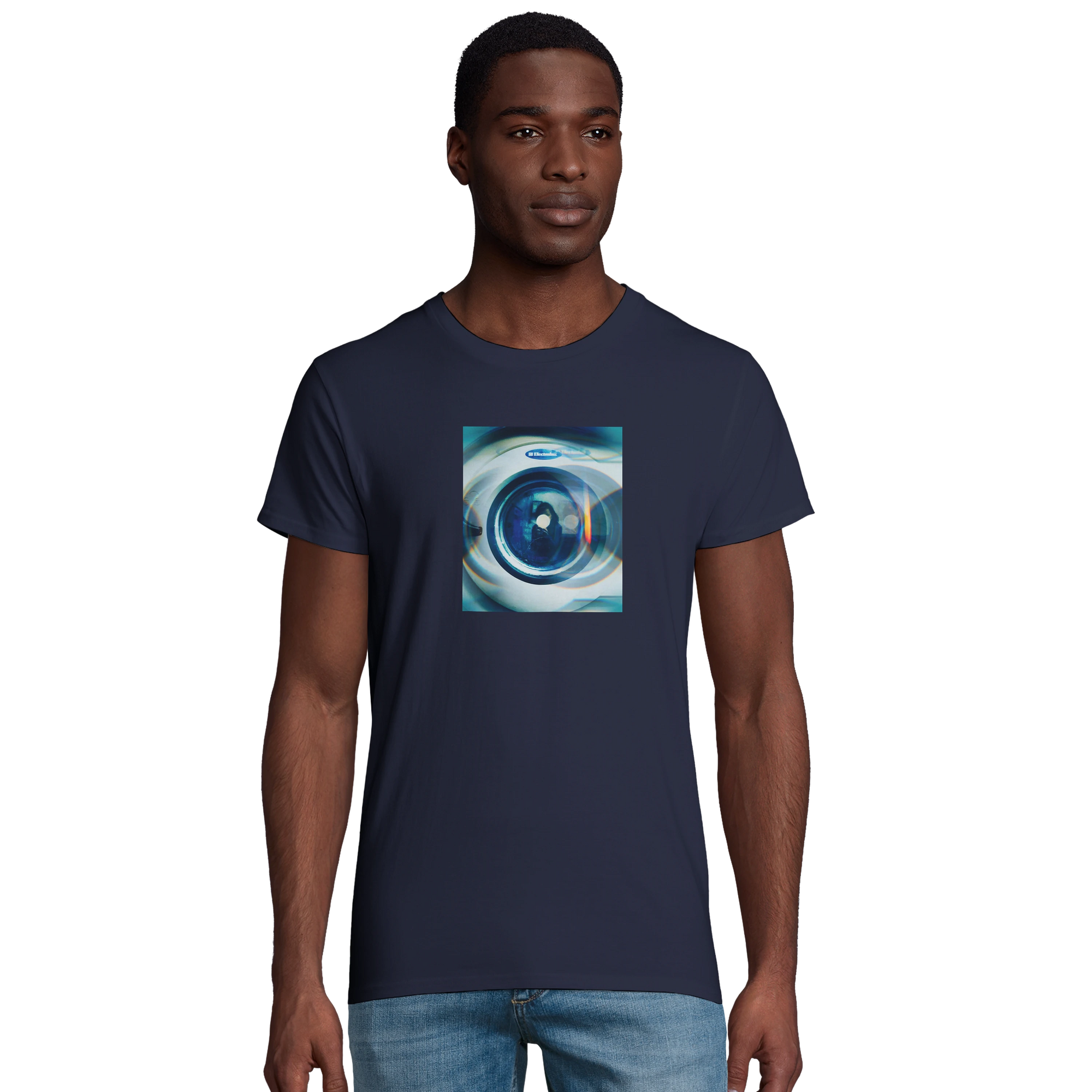 Real - "Around and Around" T-shirt French Navy 4