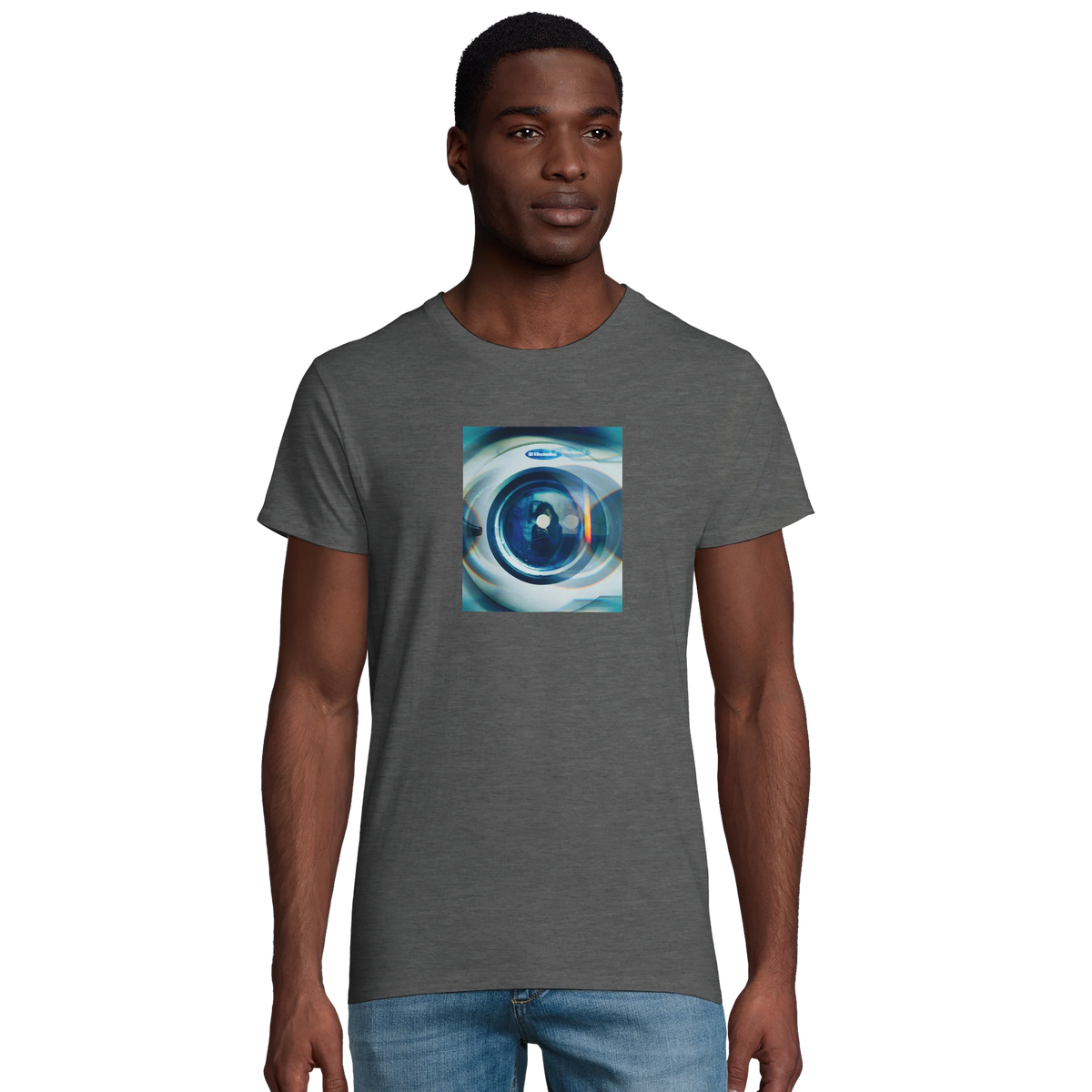 Real - "Around and Around" T-shirt Grey Melange 4