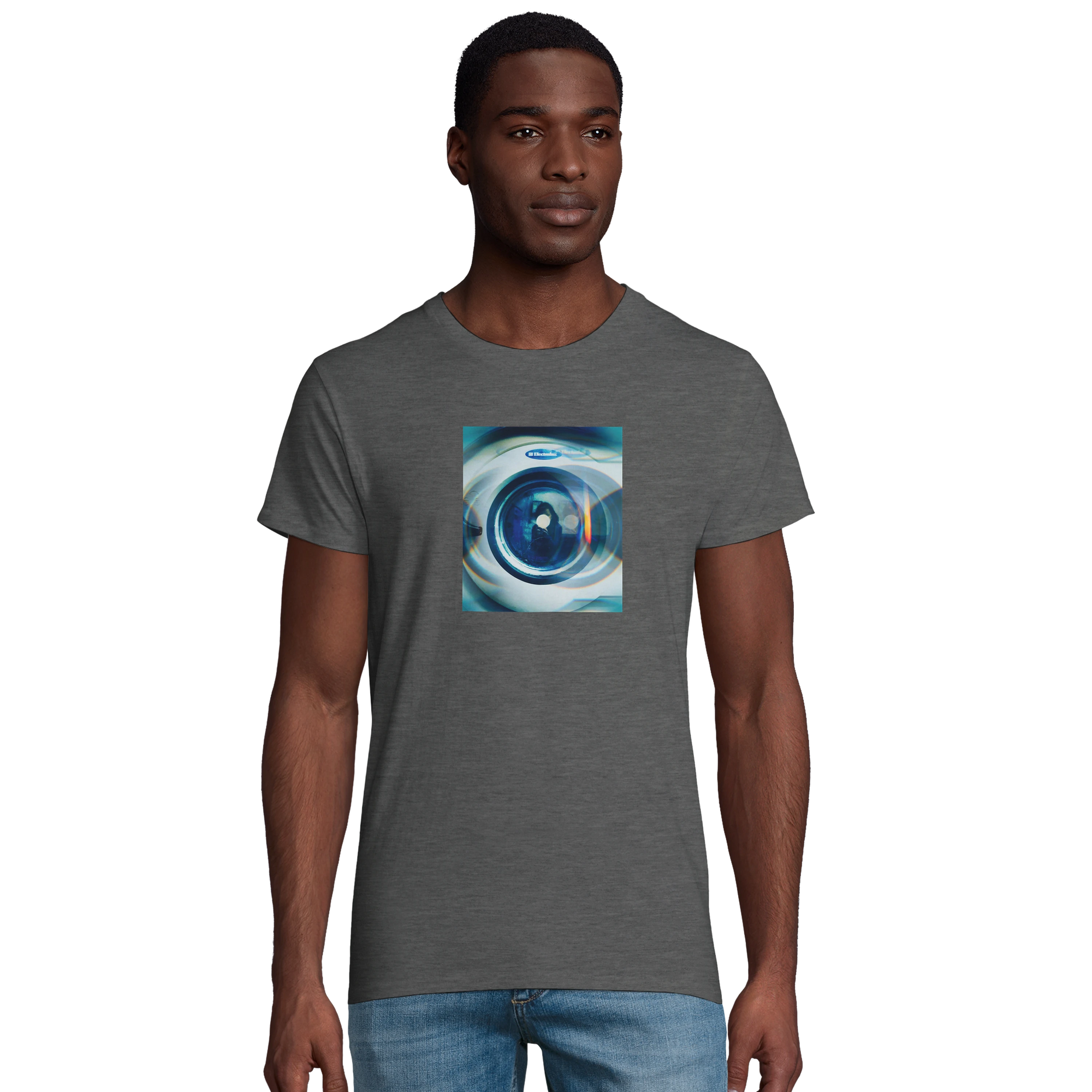 Real - "Around and Around" T-shirt Grey Melange 4