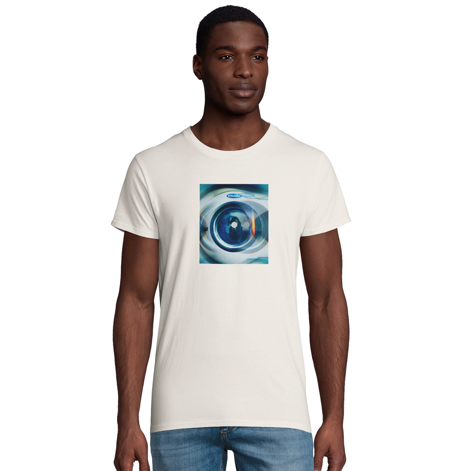 Real - "Around and Around" T-shirt Off White 4