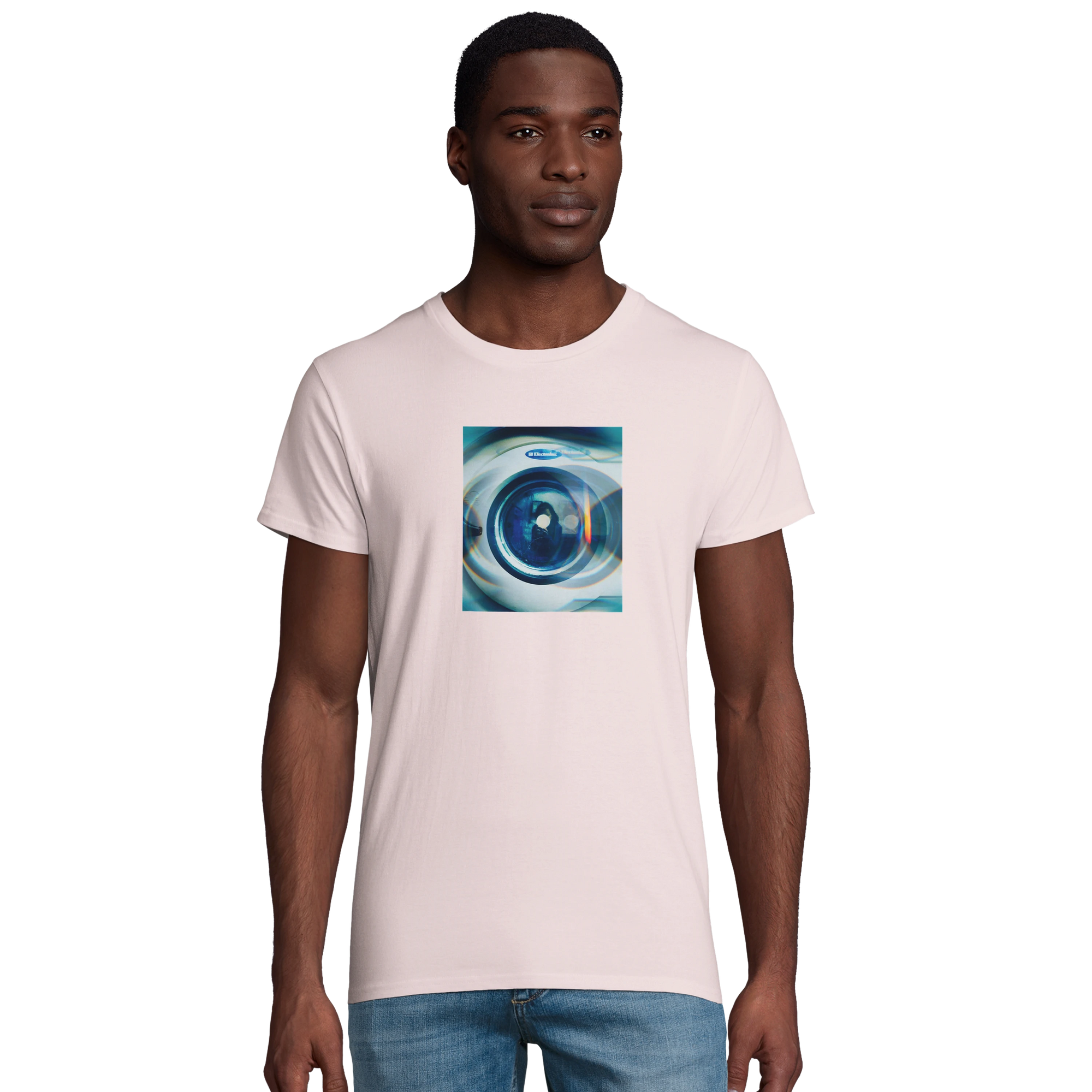 Real - "Around and Around" T-shirt Pale Pink 4