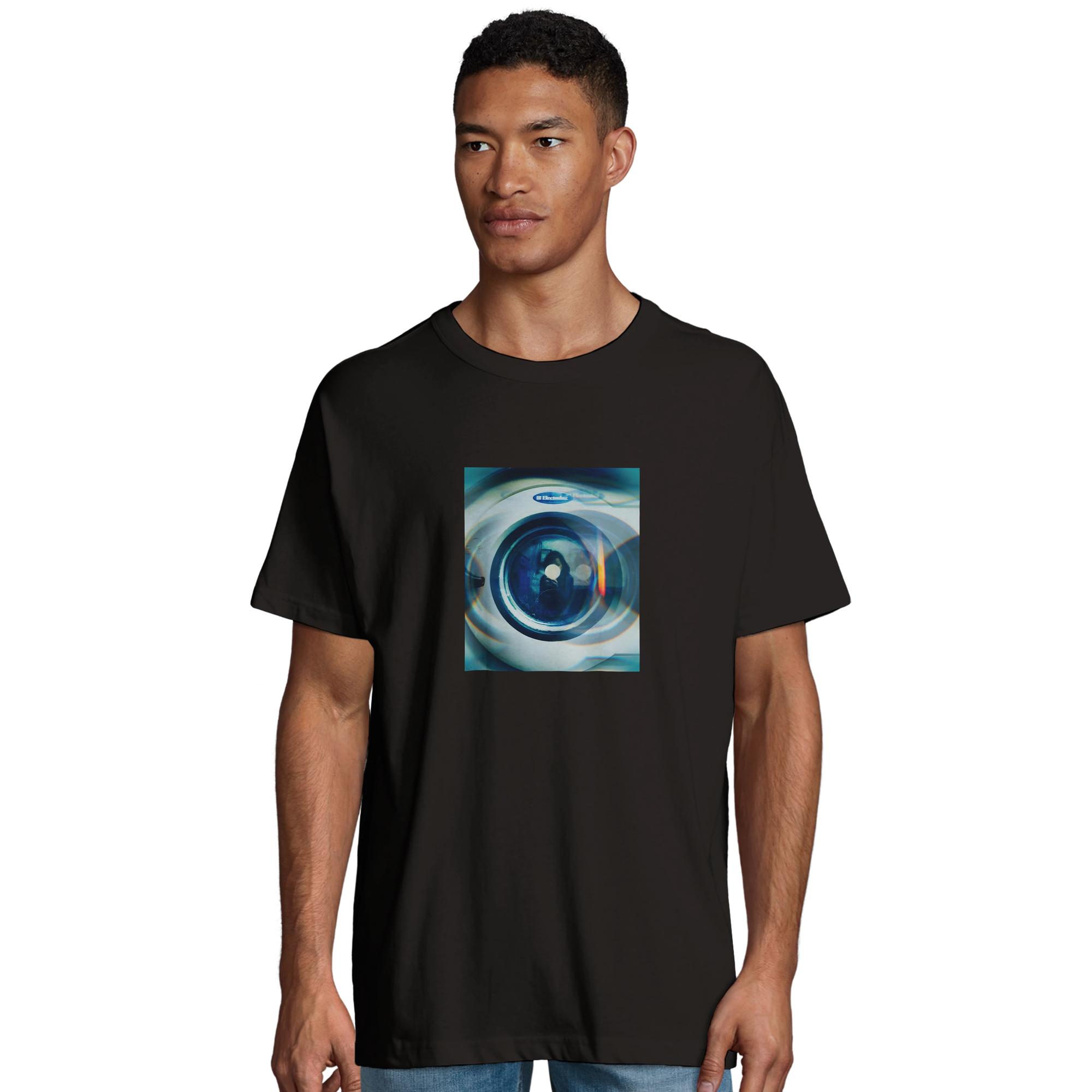 Real - "Around and Around" T-shirt Deep Black 4