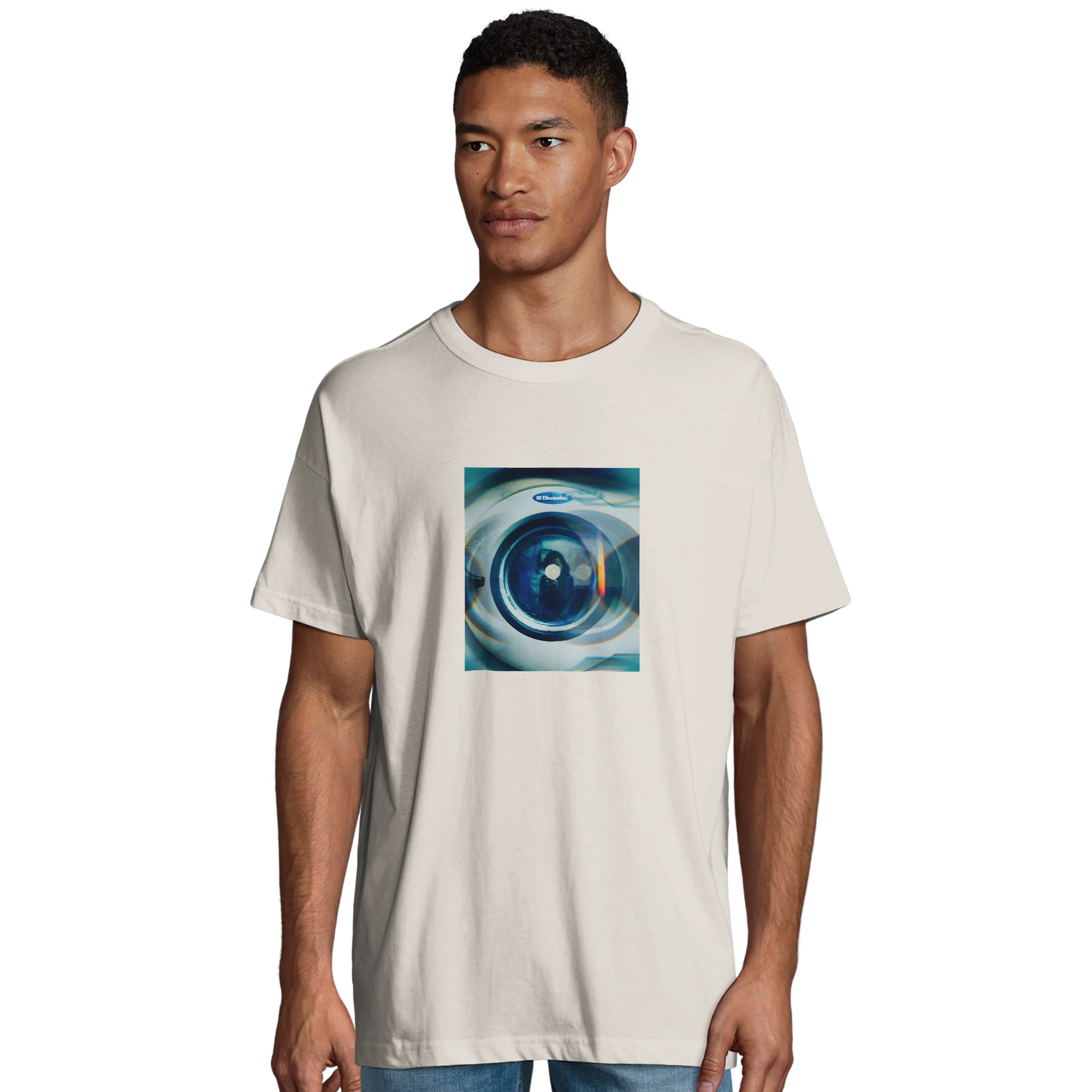 Real - "Around and Around" T-shirt Off White 4