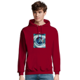 Real - "Around and Around" Hoodie Burgundy 3