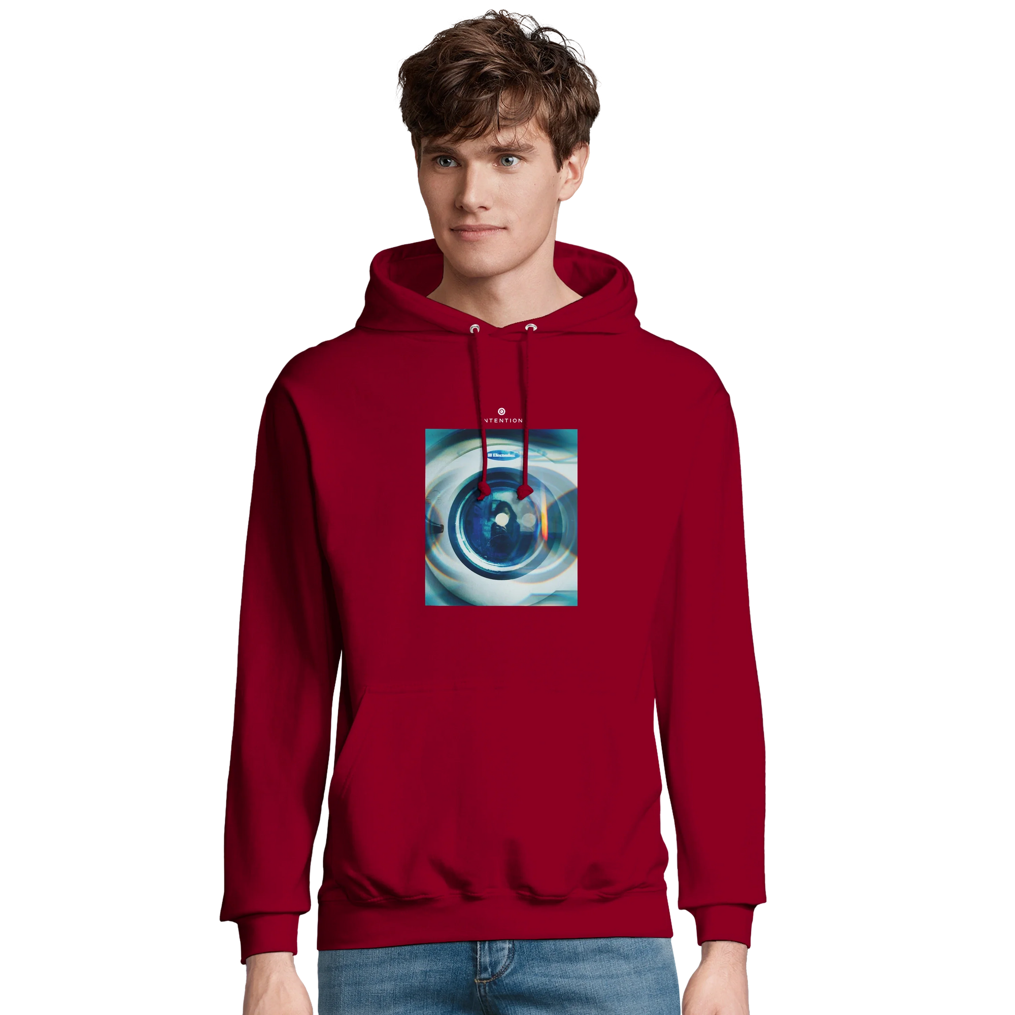 Real - "Around and Around" Hoodie Burgundy 3