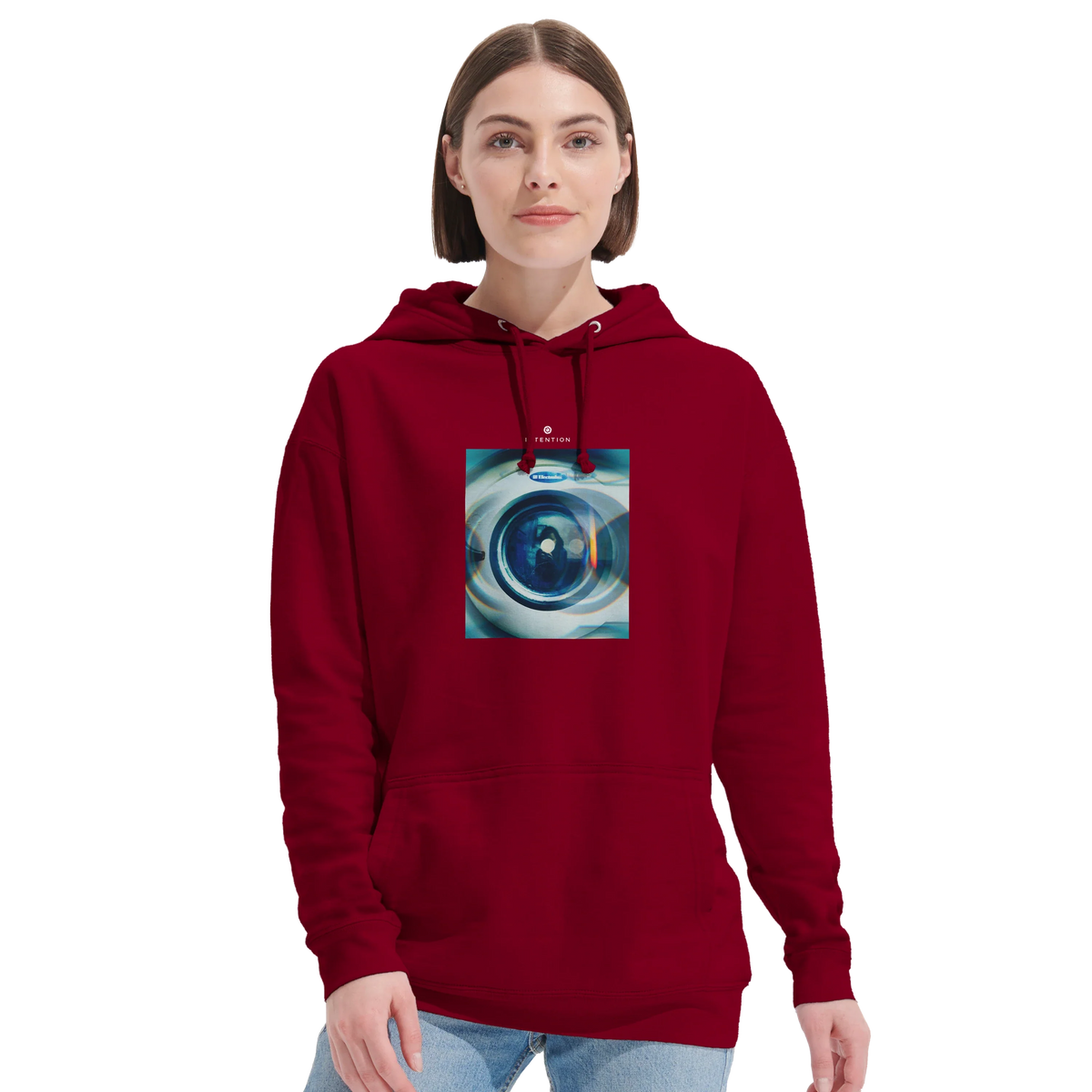 Real - "Around and Around" Hoodie Burgundy 5