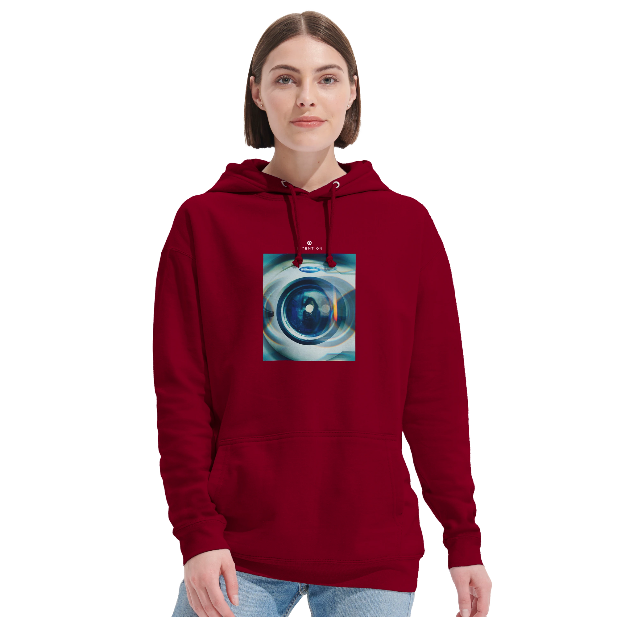 Real - "Around and Around" Hoodie Burgundy 5