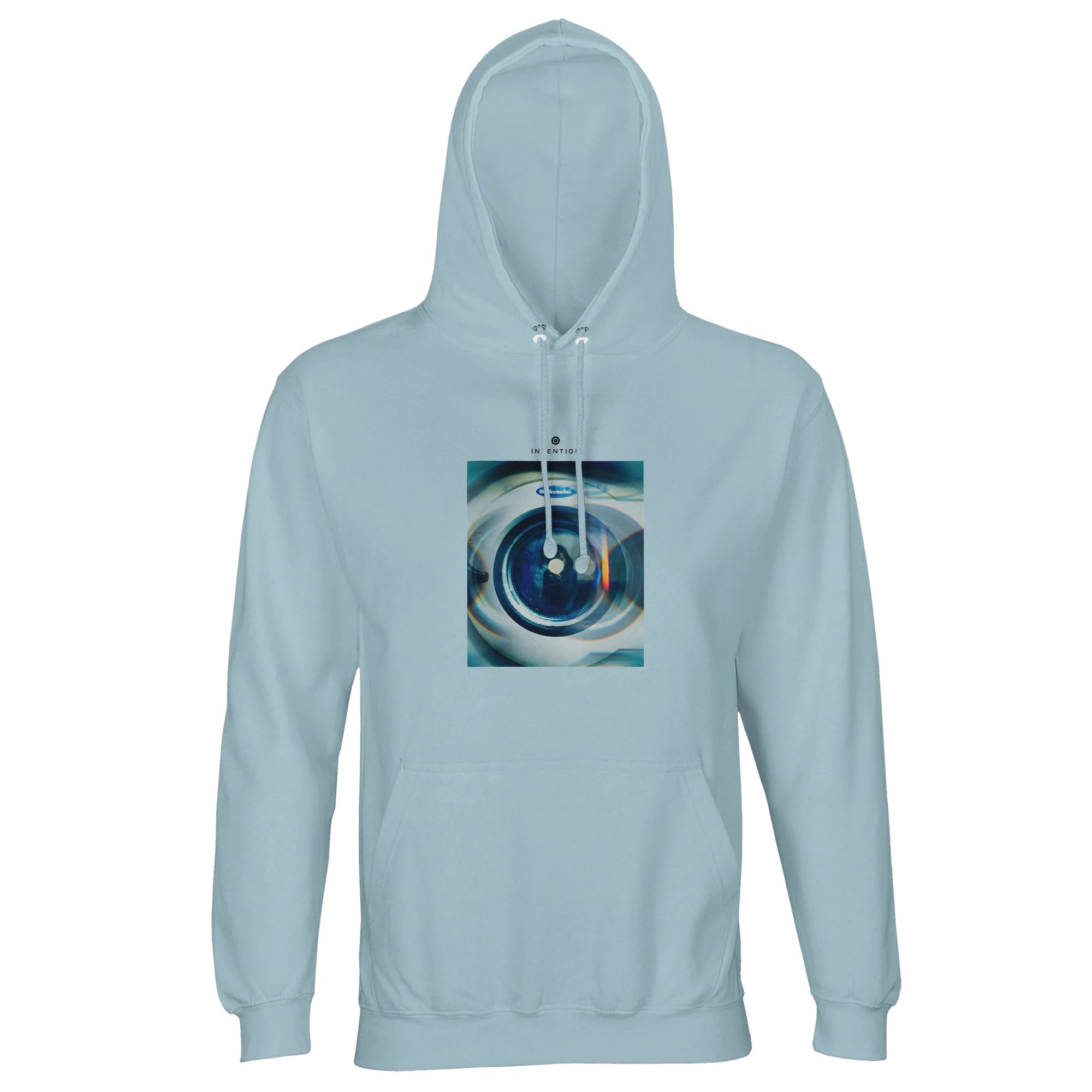 Real - "Around and Around" Hoodie creamy blue 1