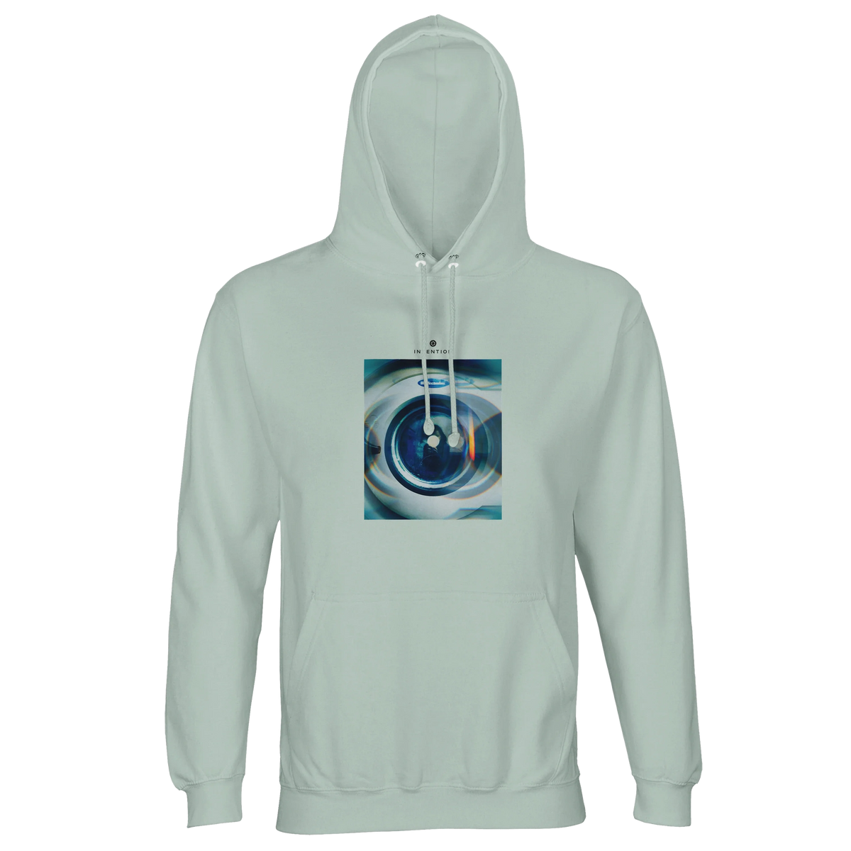 Real - "Around and Around" Hoodie creamy green 1