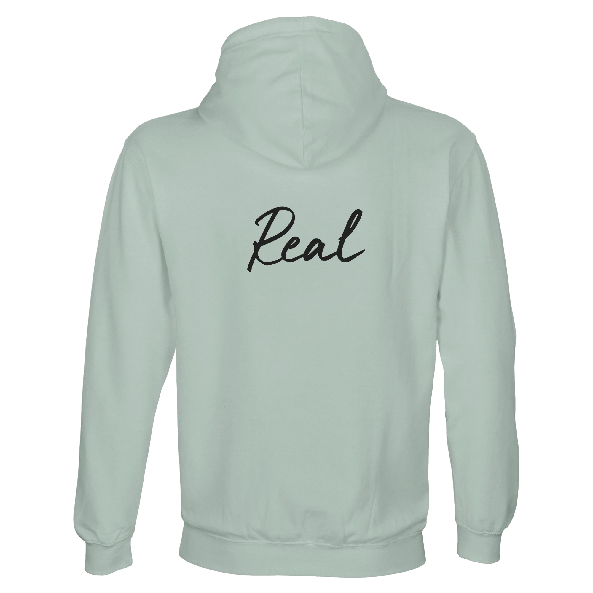 Real - "Around and Around" Hoodie creamy green 2