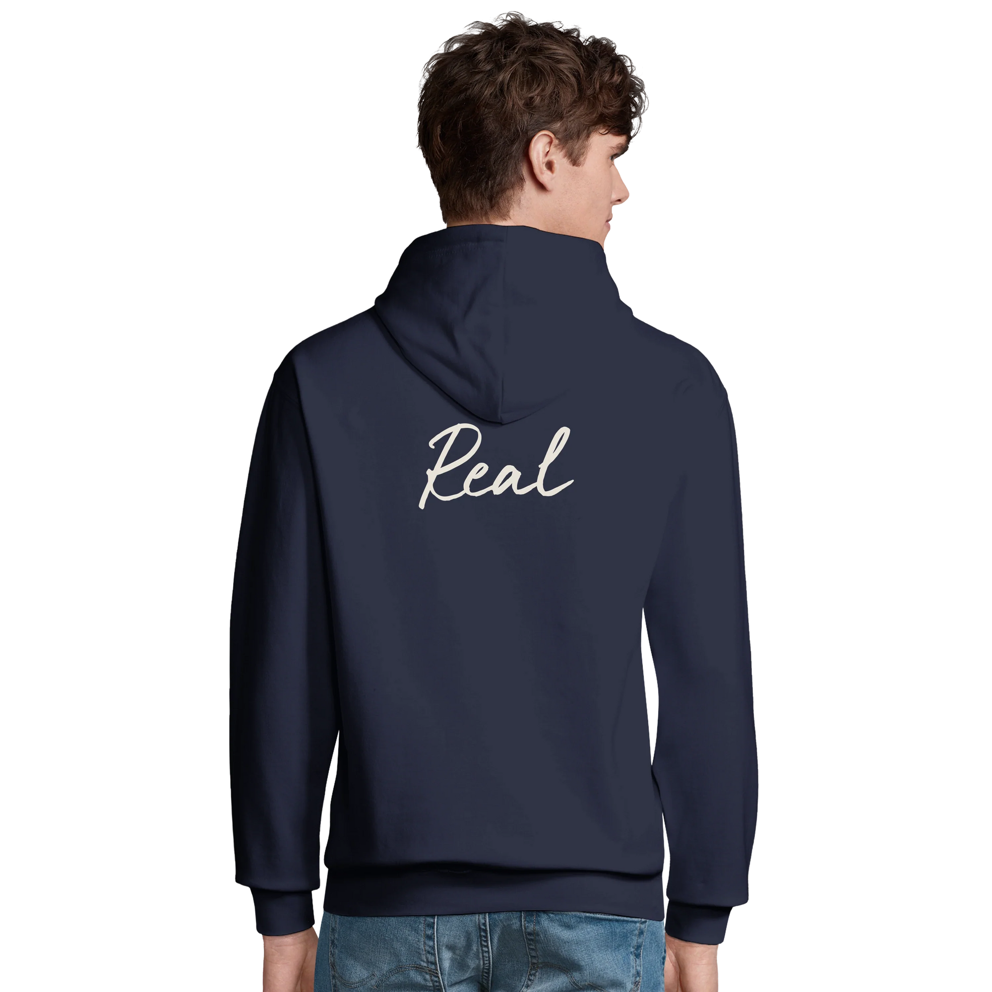 Real - "Around and Around" Hoodie French Navy 4