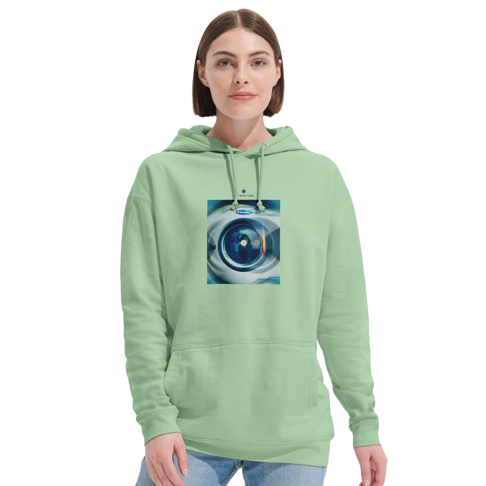 Real - "Around and Around" Hoodie frozen green 5