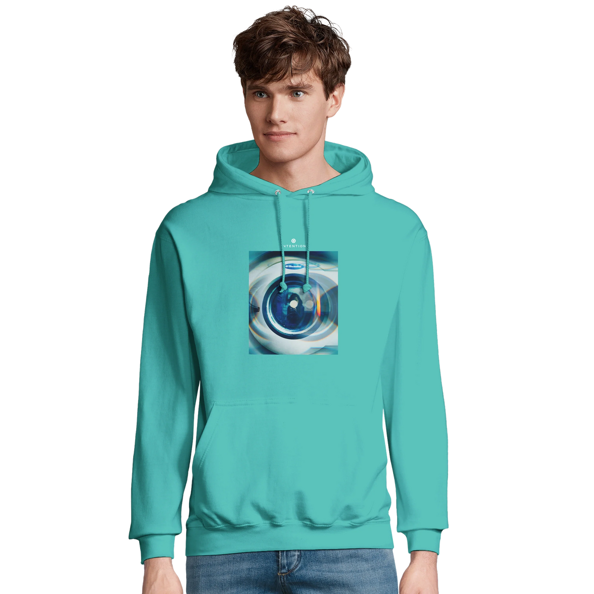 Real - "Around and Around" Hoodie pool blue 3