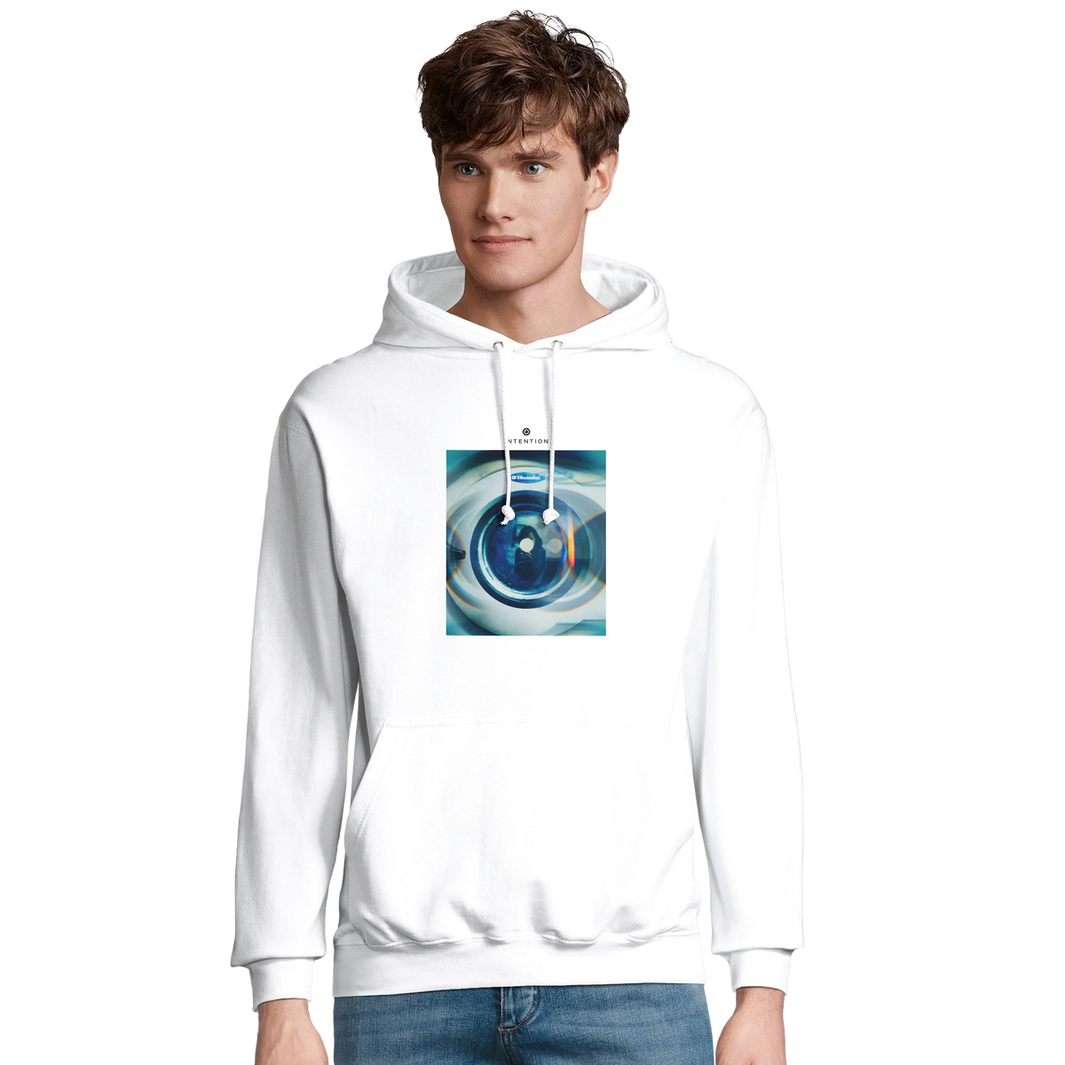 Real - "Around and Around" Hoodie White 3