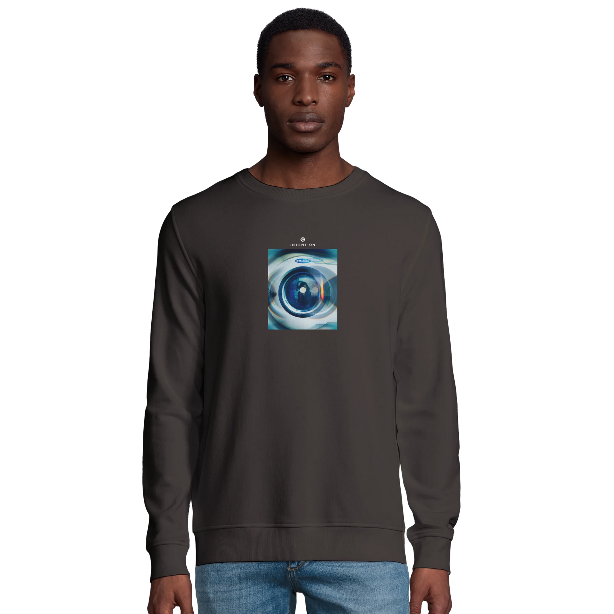 Real - "Around and Around" Sweatshirt deep charcoal grey XS 3