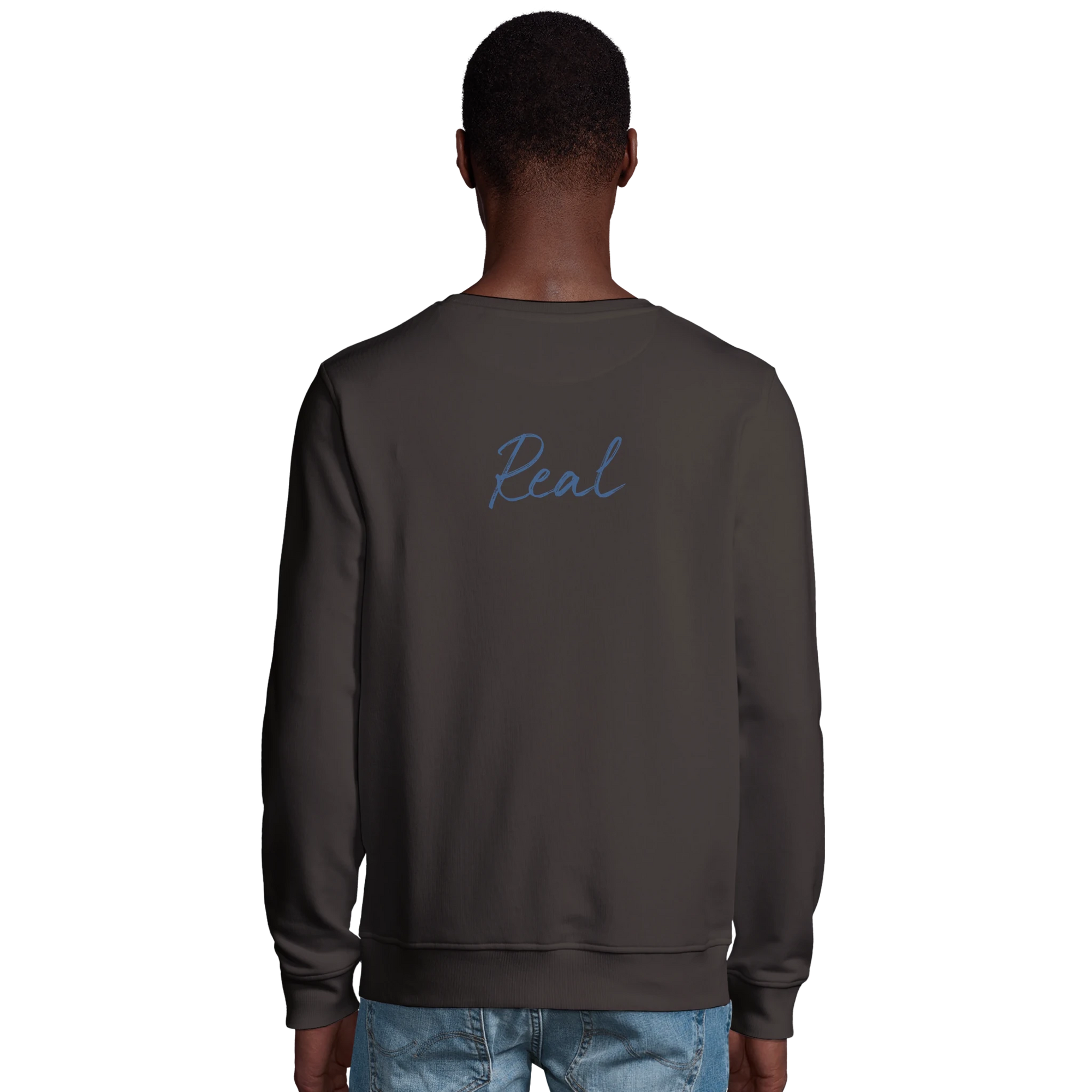 Real - "Around and Around" Sweatshirt deep charcoal grey XS 4