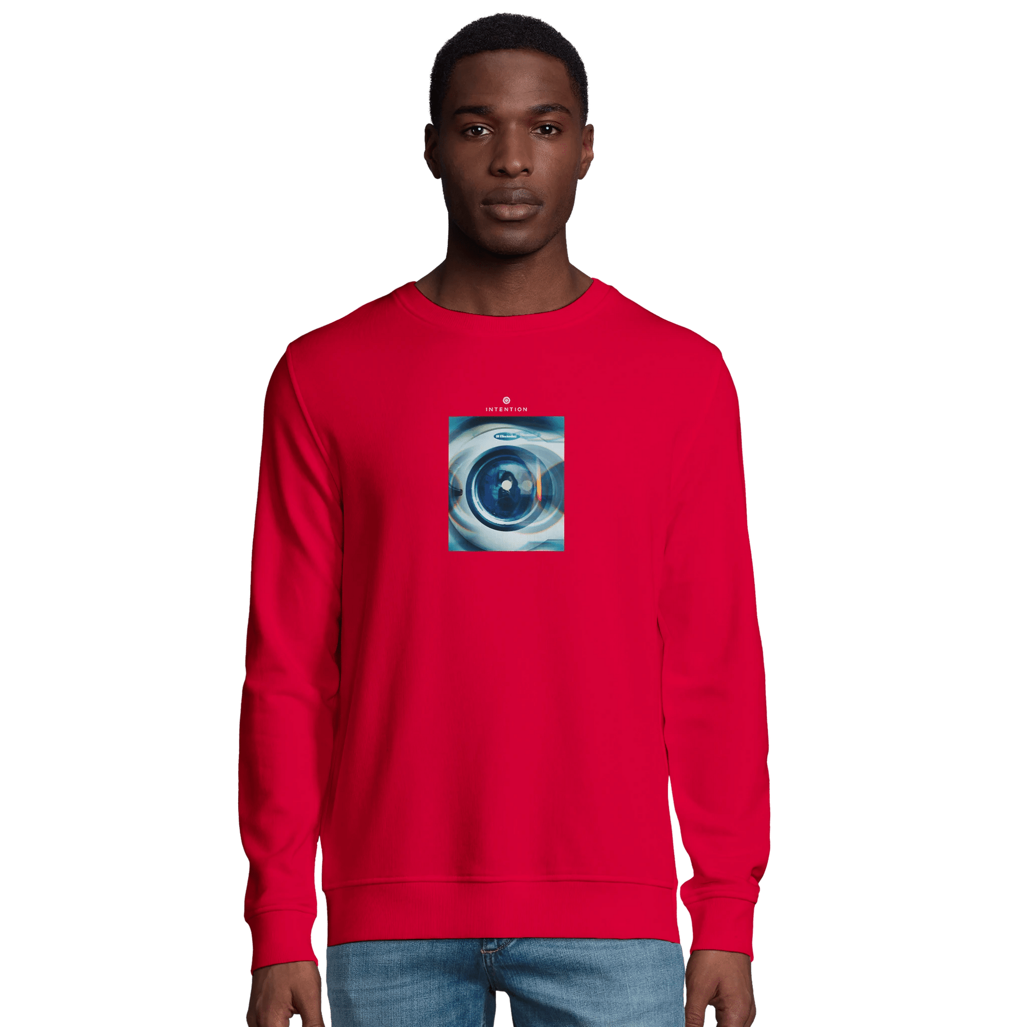 Real - "Around and Around" Sweatshirt Red XS 4