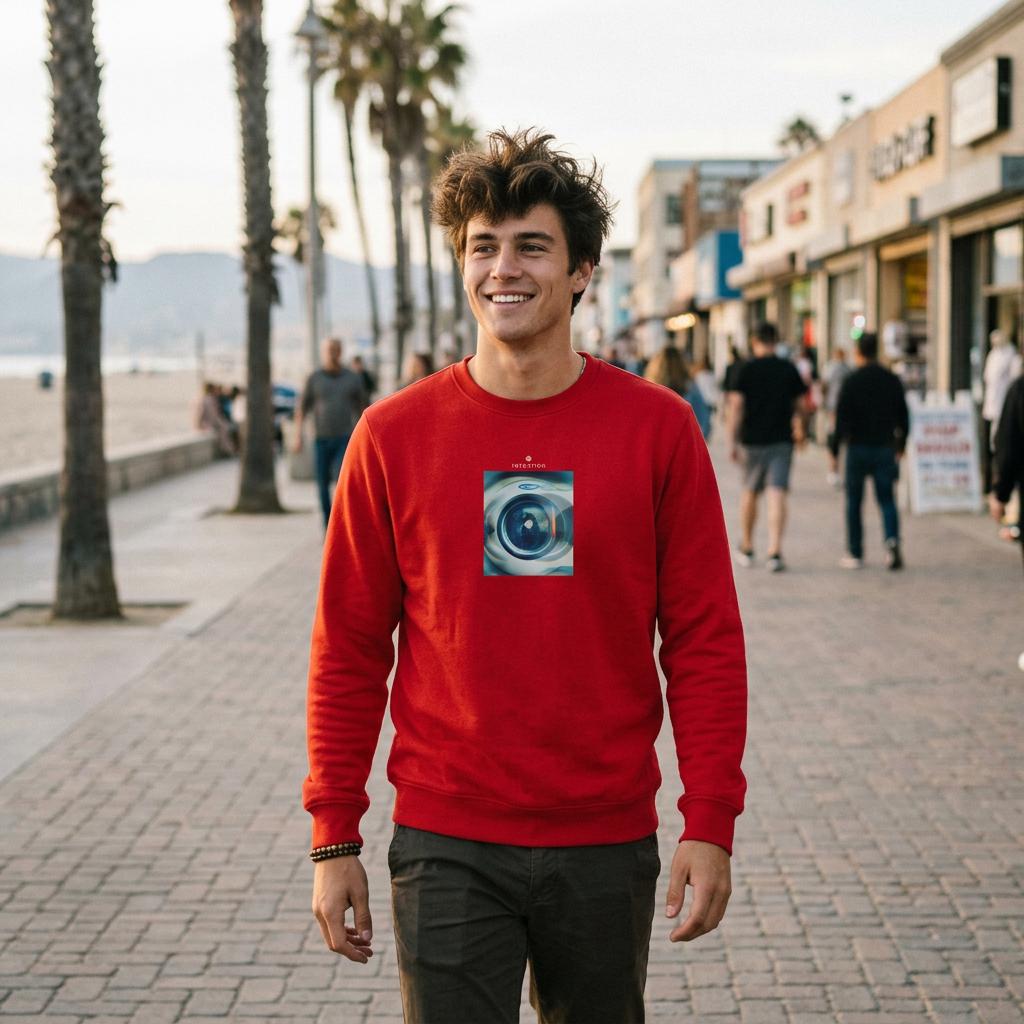 Real - "Around and Around" Sweatshirt Red XS 2