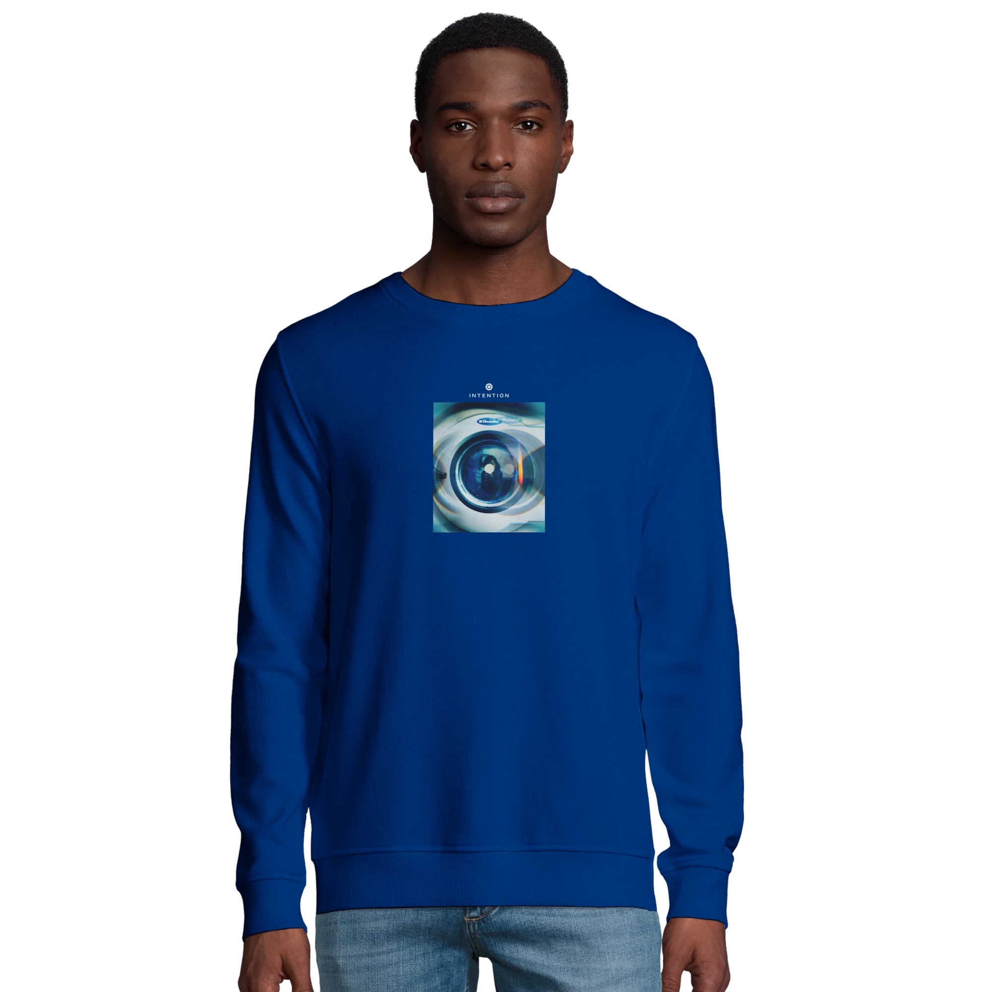Real - "Around and Around" Sweatshirt Royal Blue XS 4