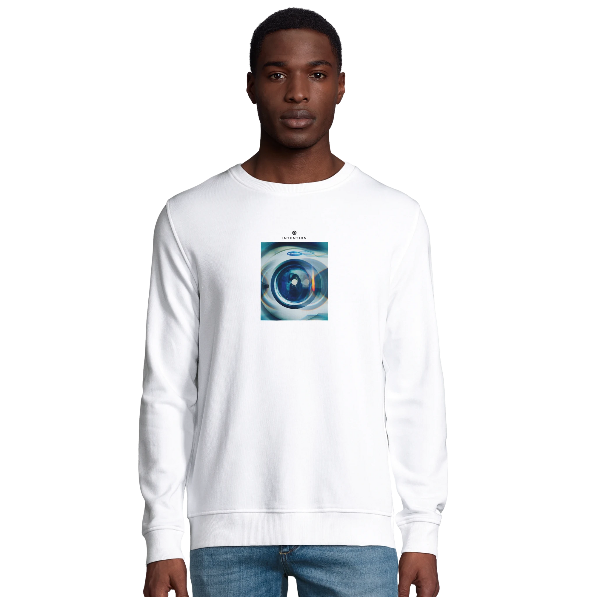 Real - "Around and Around" Sweatshirt White XS 3