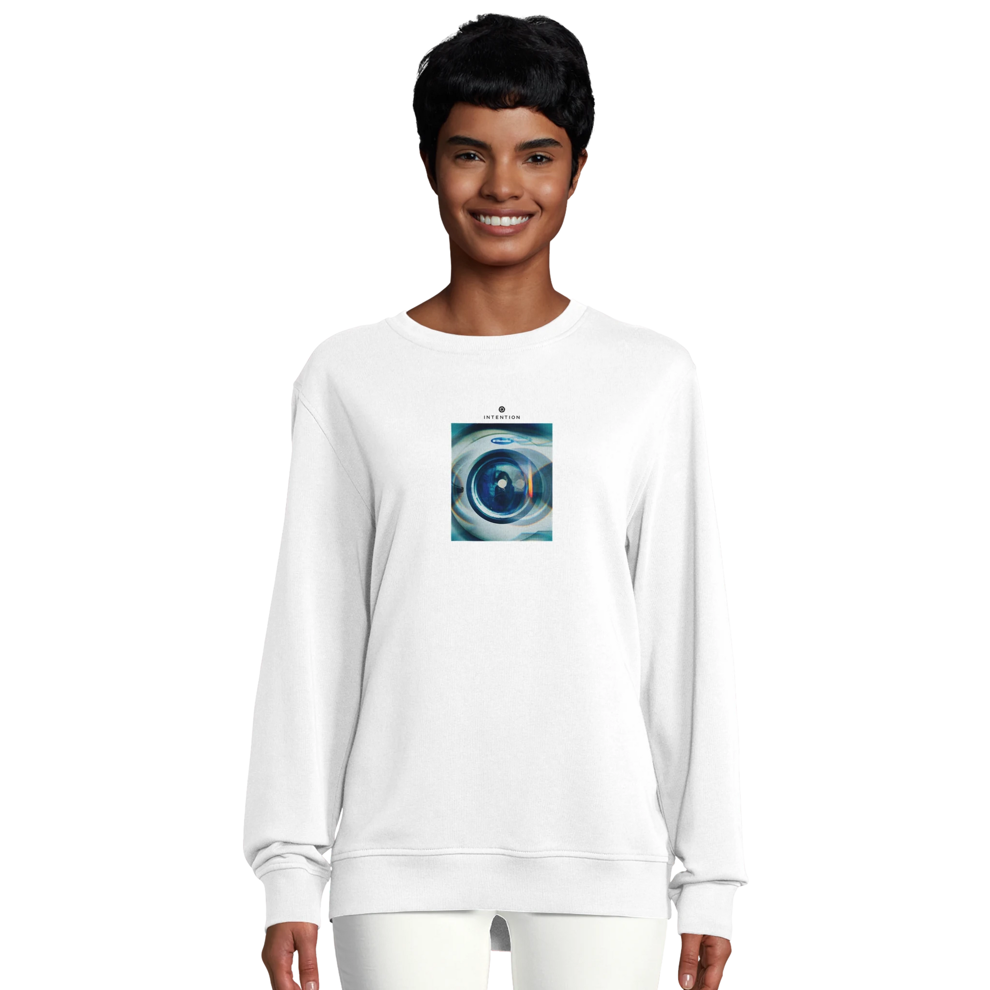 Real - "Around and Around" Sweatshirt White XS 5