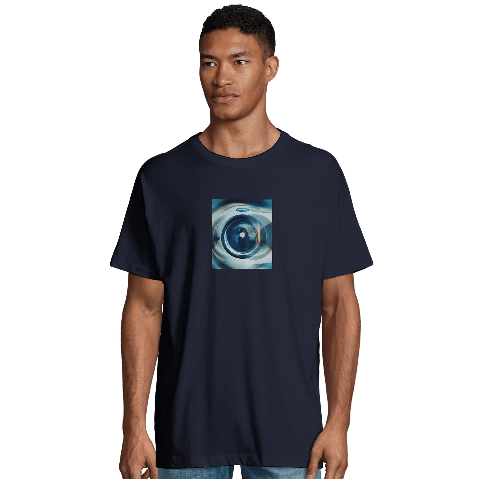 Real - "Around and Around" T-shirt French Navy S 4