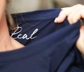 Real - "Around and Around" T-shirt French Navy XS 7