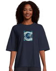 Real - "Around and Around" T-shirt French Navy XS 4