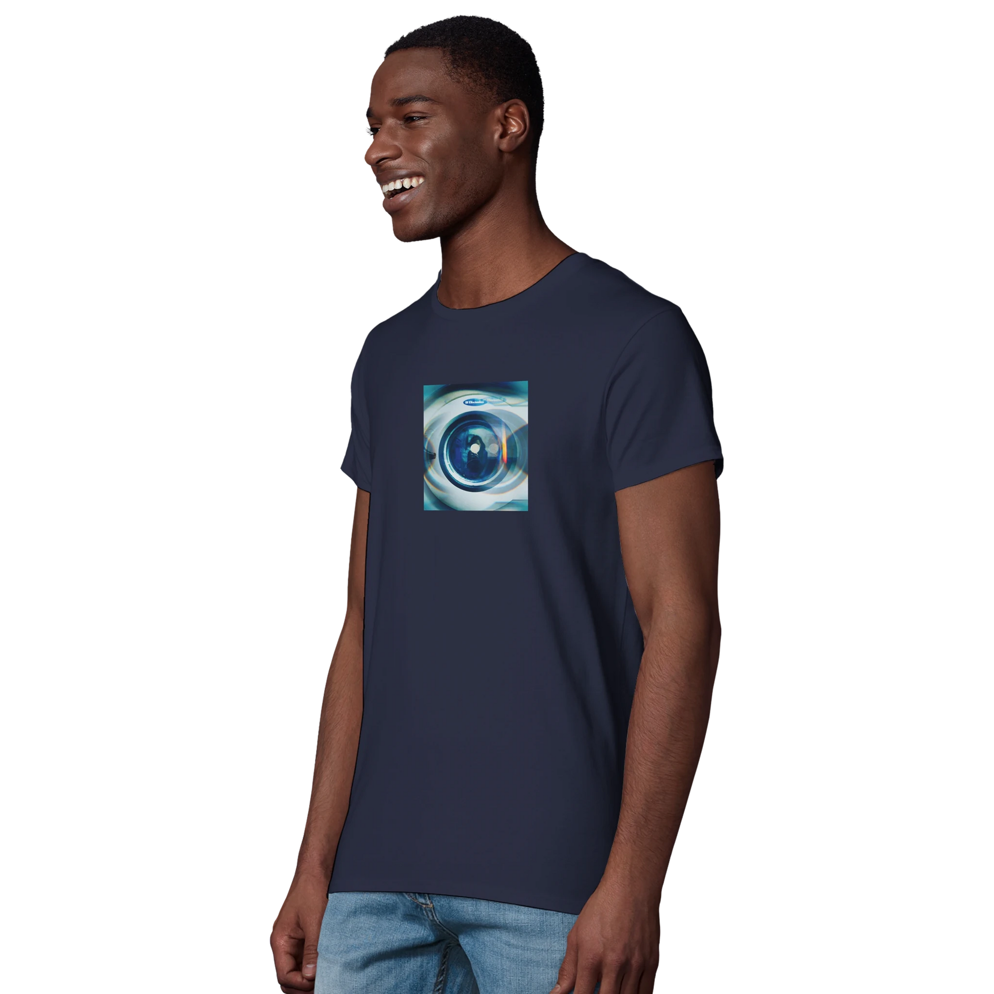 Real - "Around and Around" T-shirt French Navy XS 57