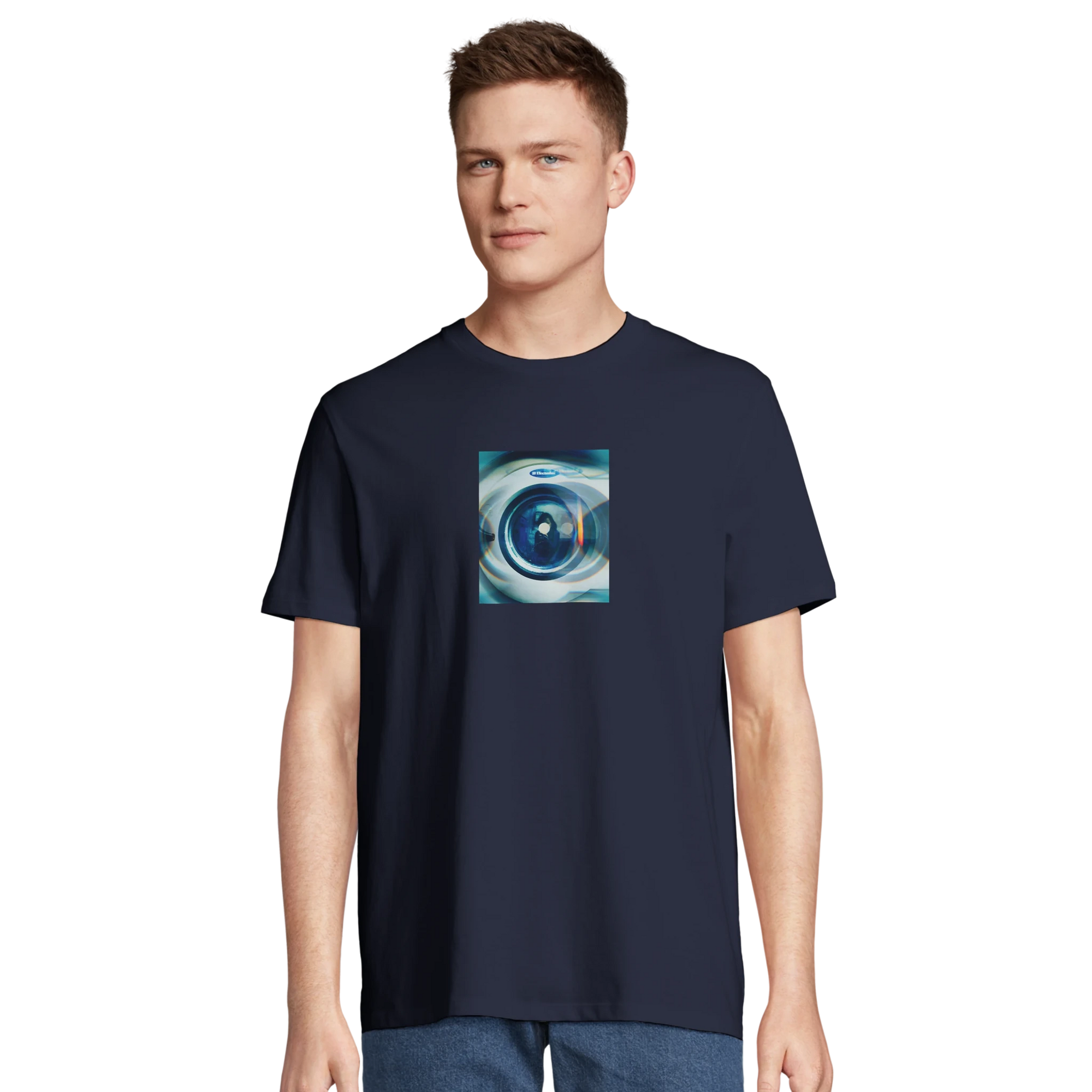 Real - "Around and Around" T-shirt French Navy XS 4