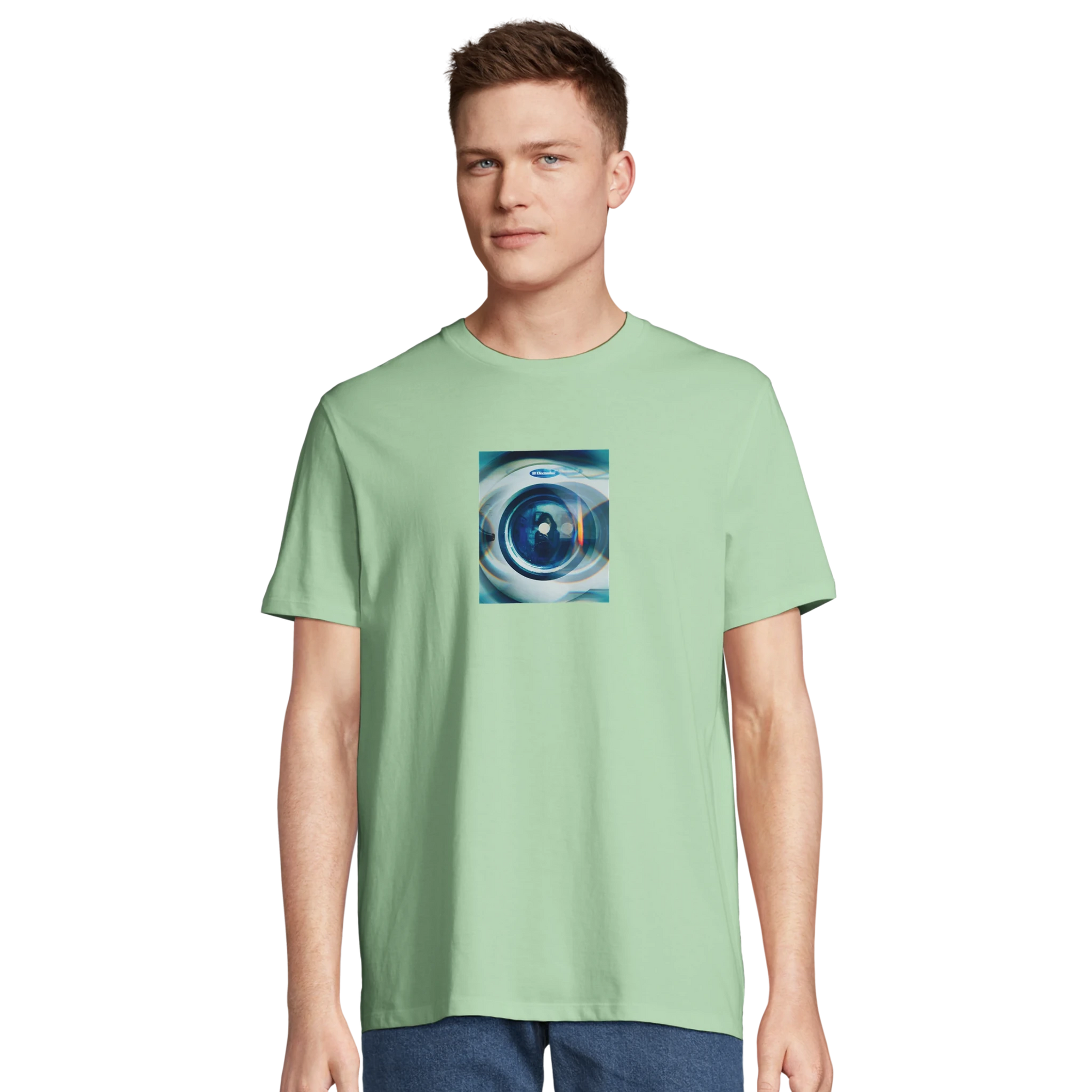 Real - "Around and Around" T-shirt frozen green XS 4