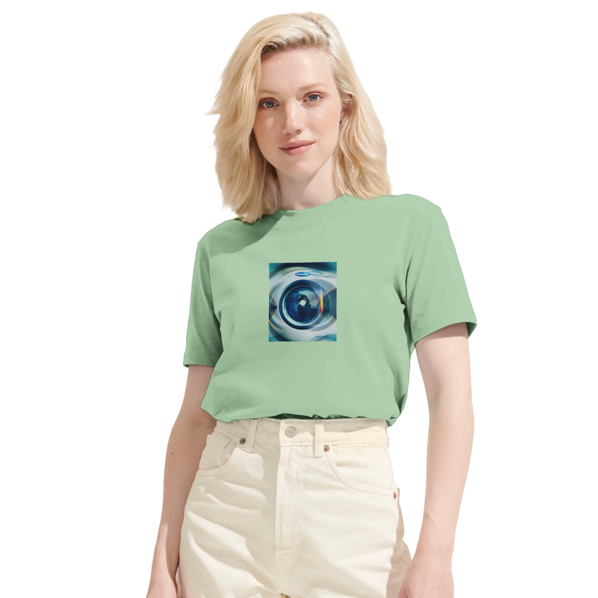 Real - "Around and Around" T-shirt frozen green XS 6
