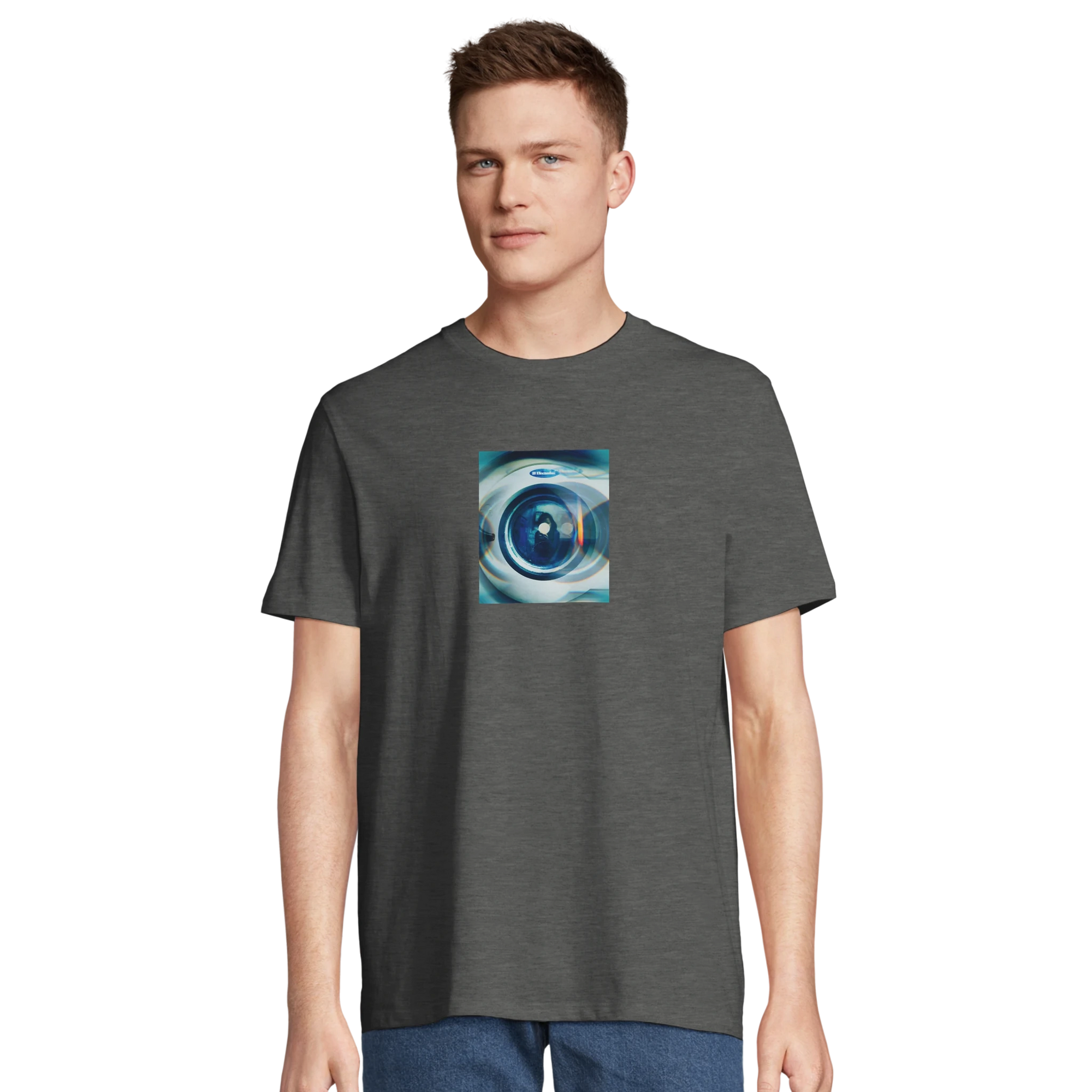 Real - "Around and Around" T-shirt Grey Melange XS 4