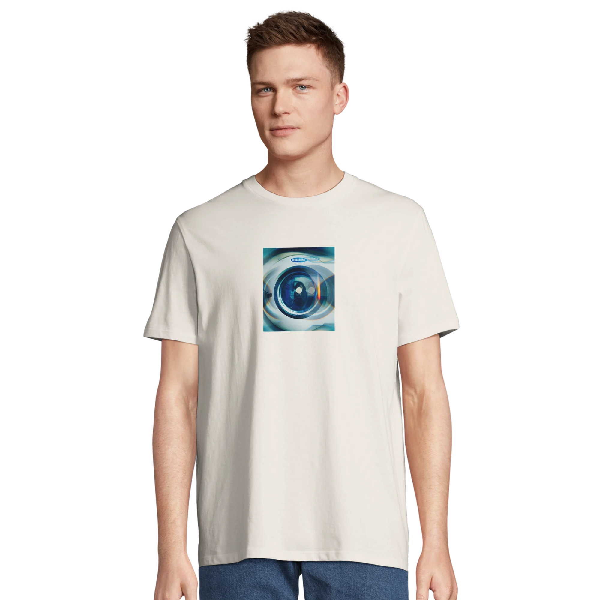 Real - "Around and Around" T-shirt Off White XS 4
