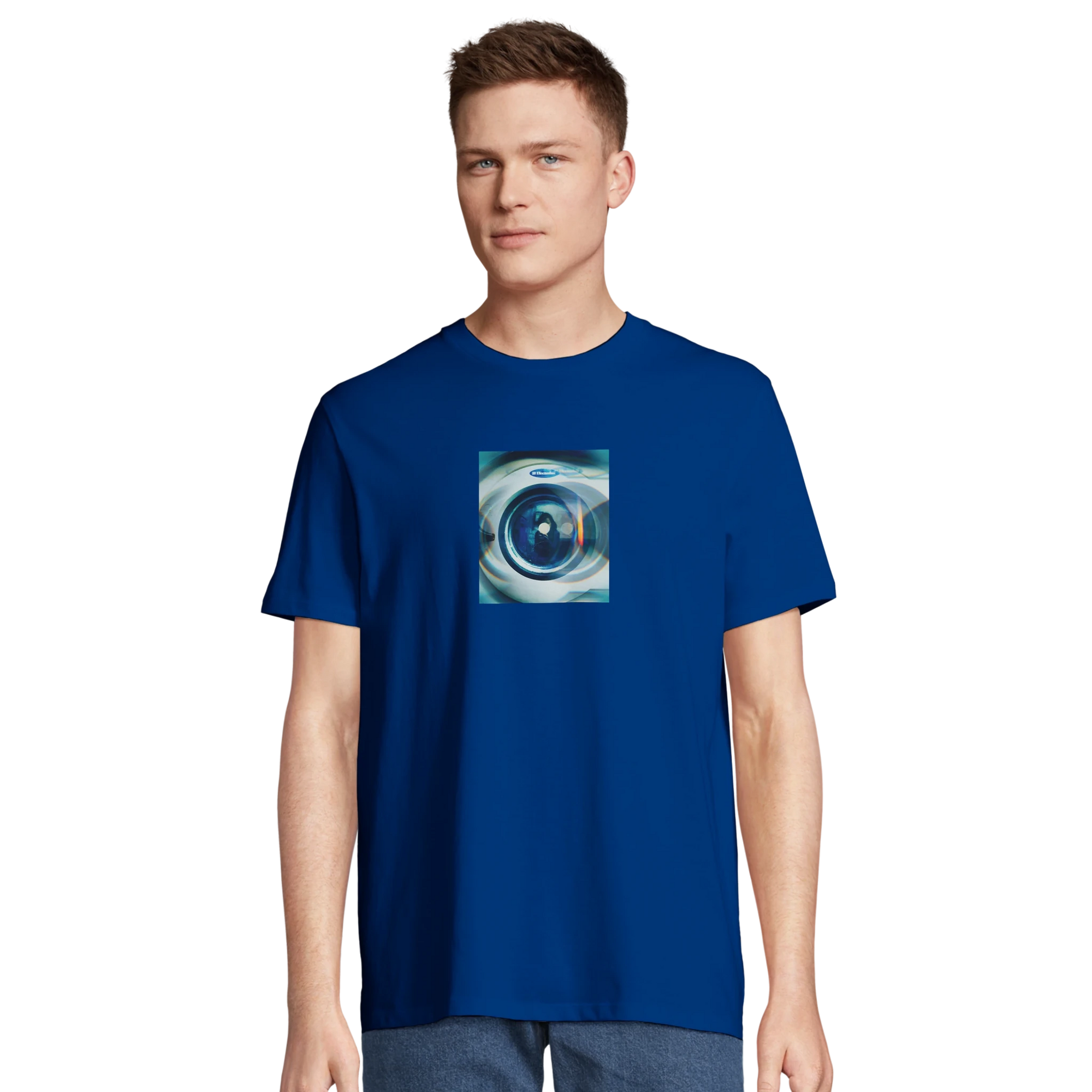 Real - "Around and Around" T-shirt Royal Blue XS 4