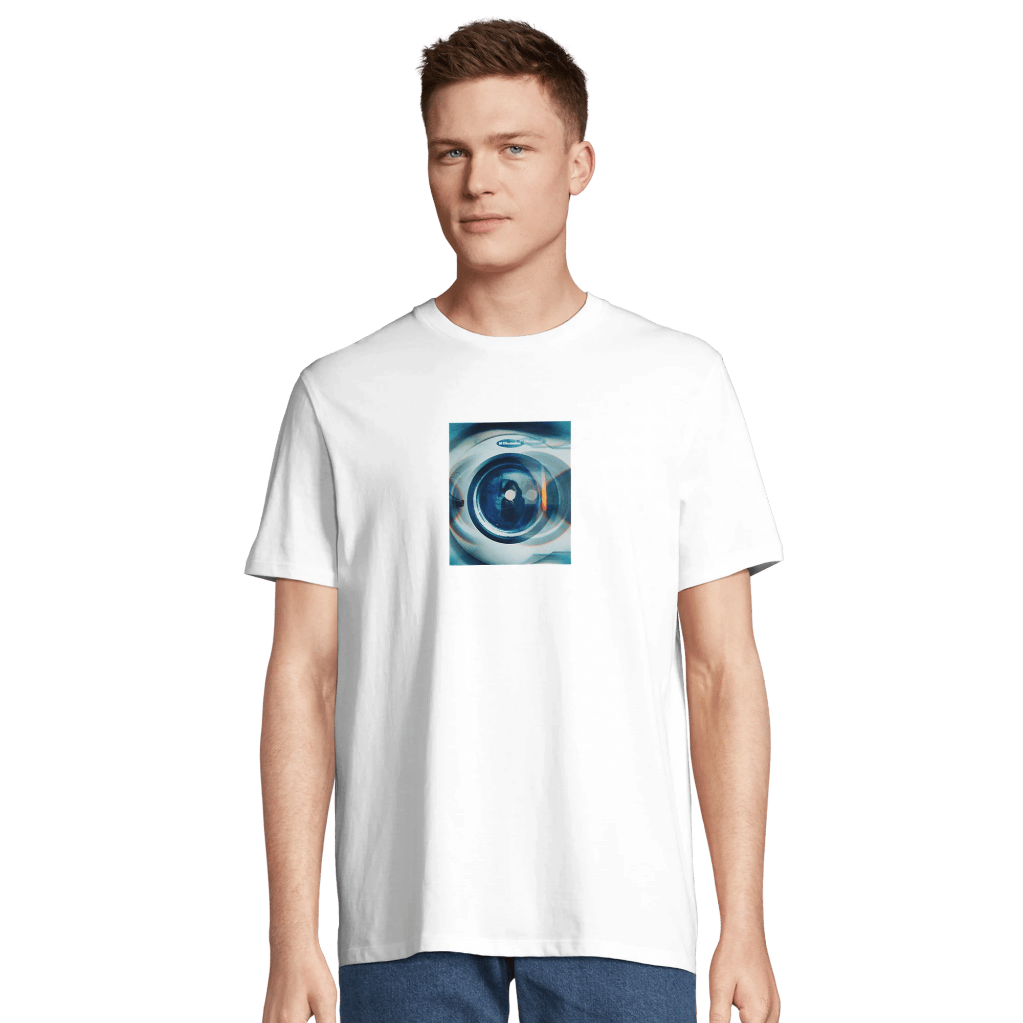 Real - "Around and Around" T-shirt White XS 4
