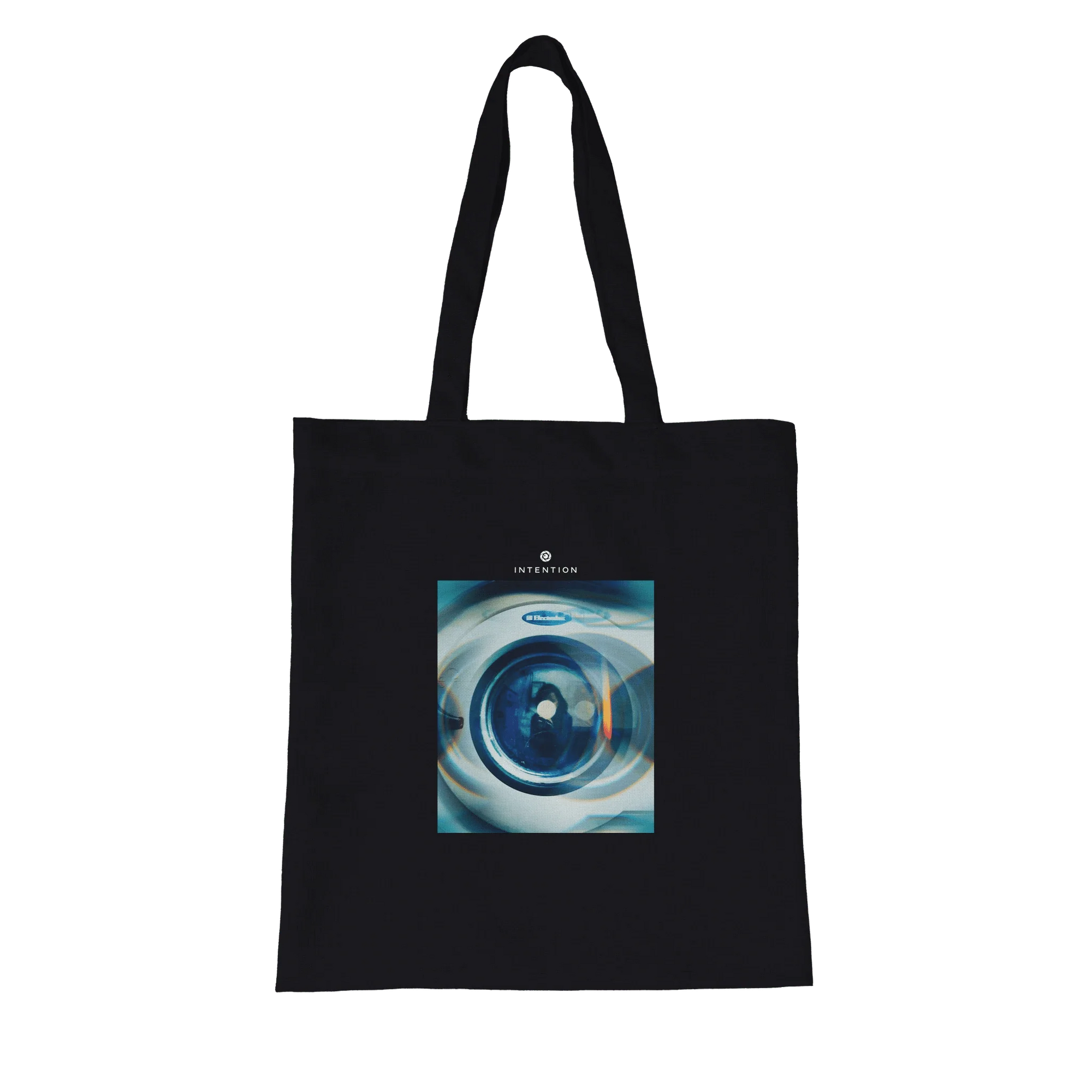 Real - "Around And Around" Tote Bag Black 6