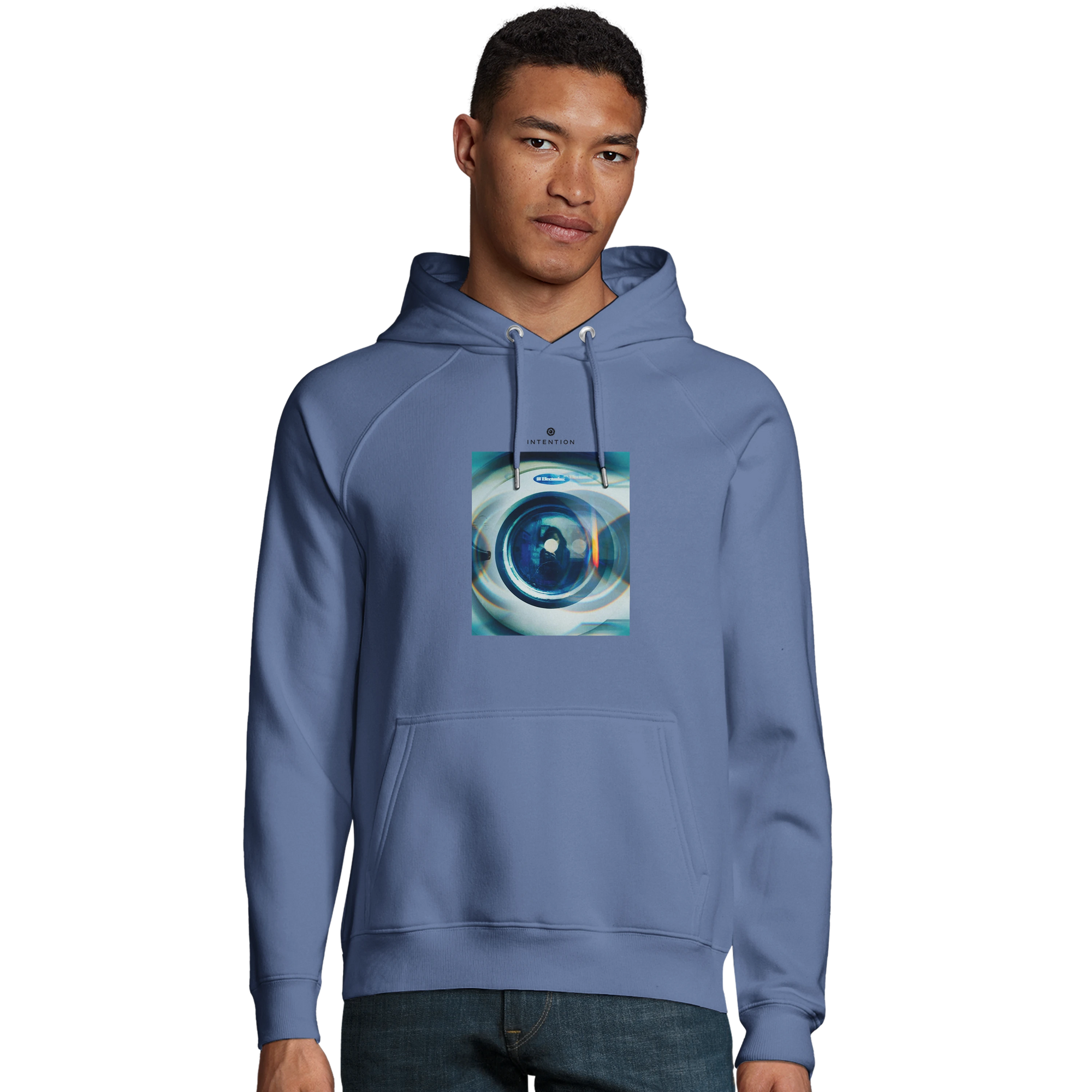 Real - "Around and Around" Hoodie Blue 3