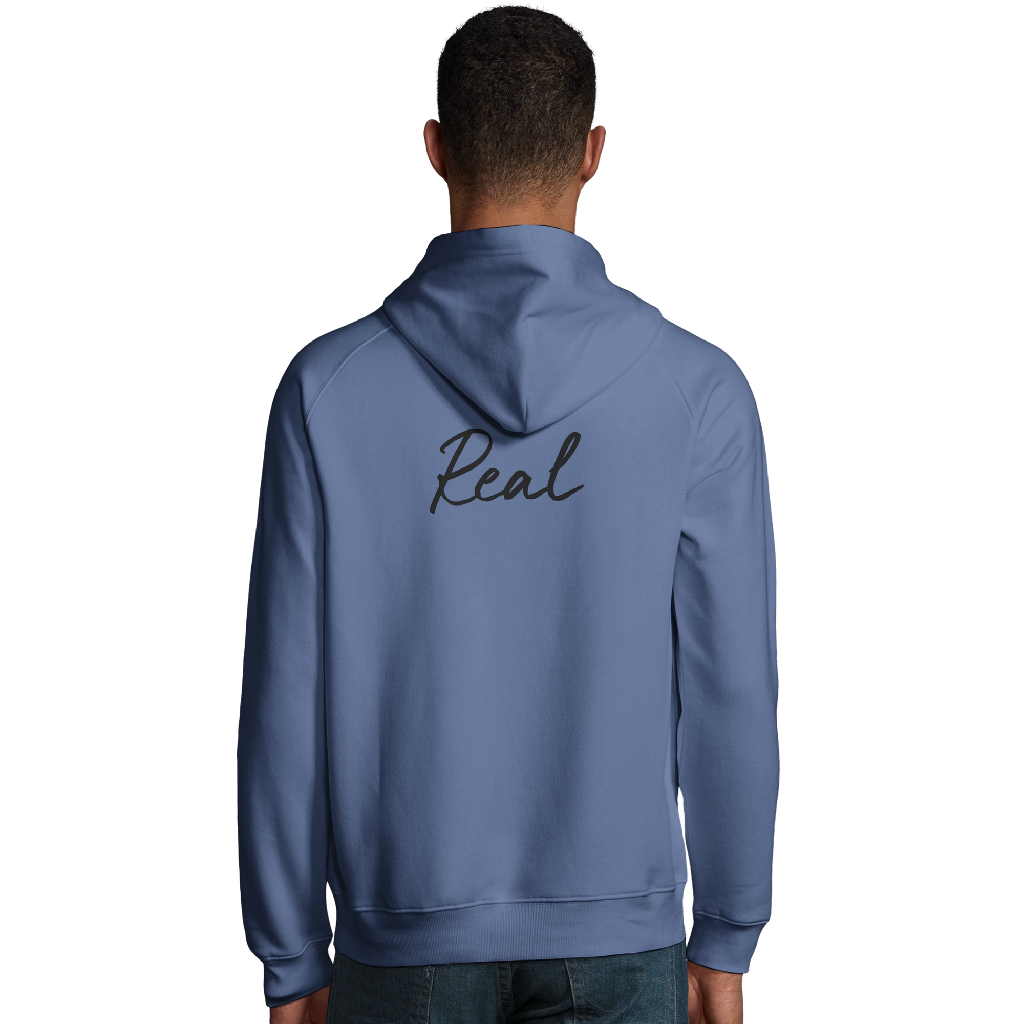 Real - "Around and Around" Hoodie Blue 4