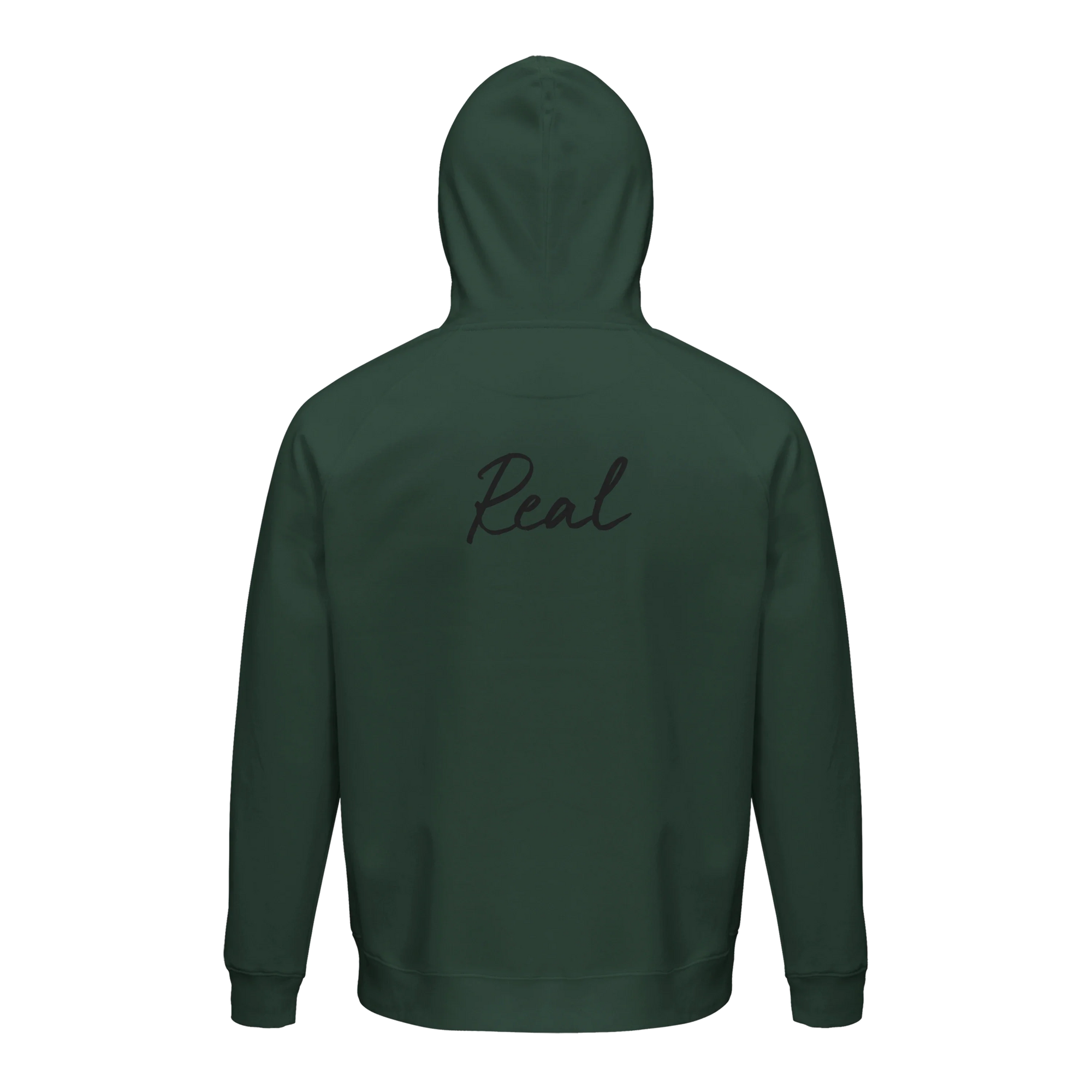 Real - "Around and Around" Hoodie Bottle Green 2