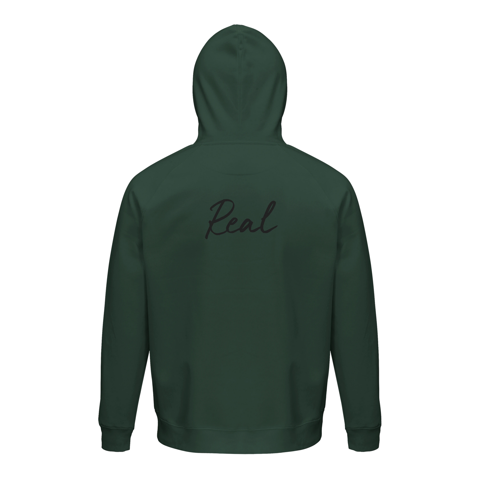 Real - "Around and Around" Hoodie Bottle Green 2